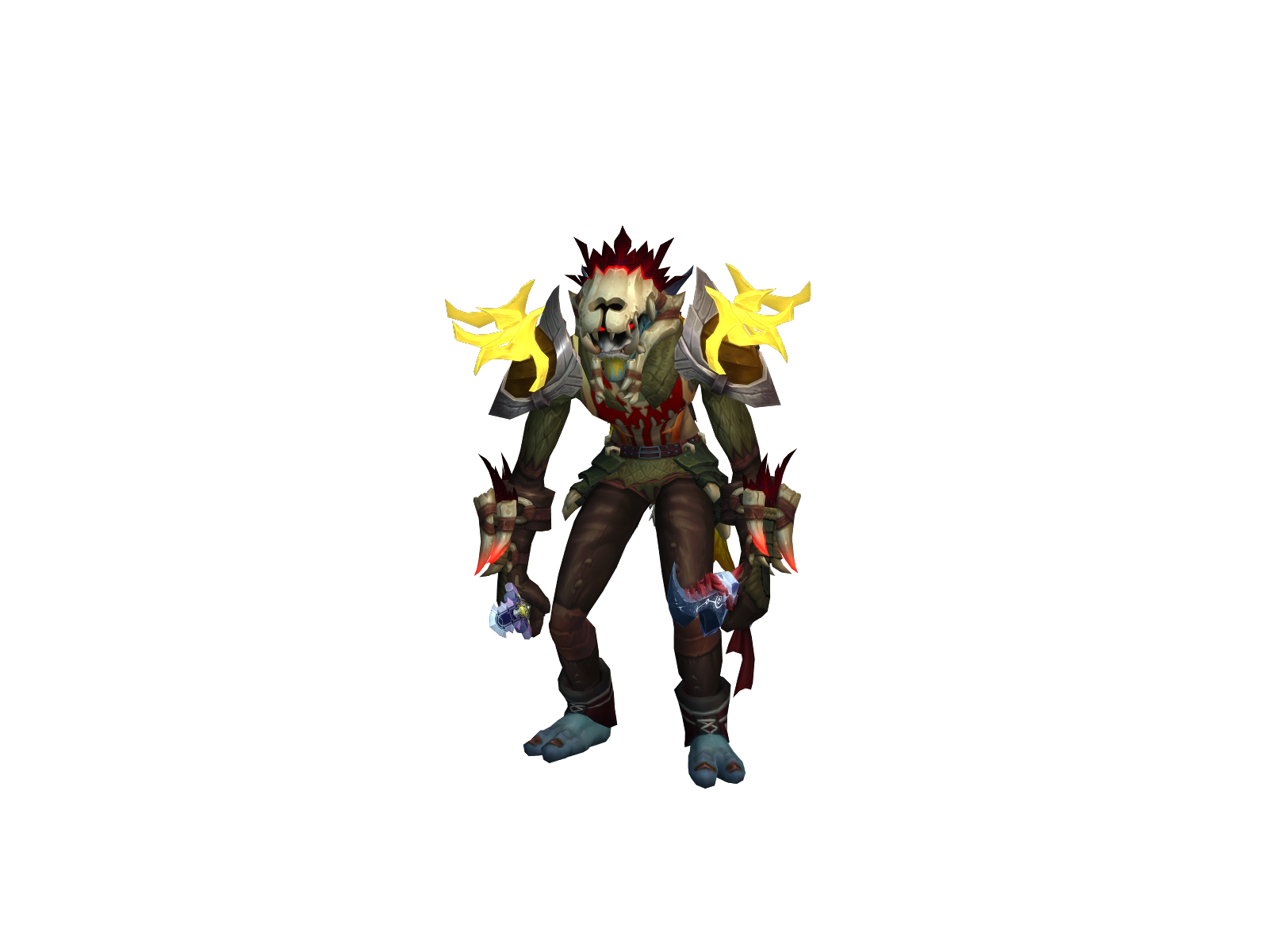 Маори 3D character render