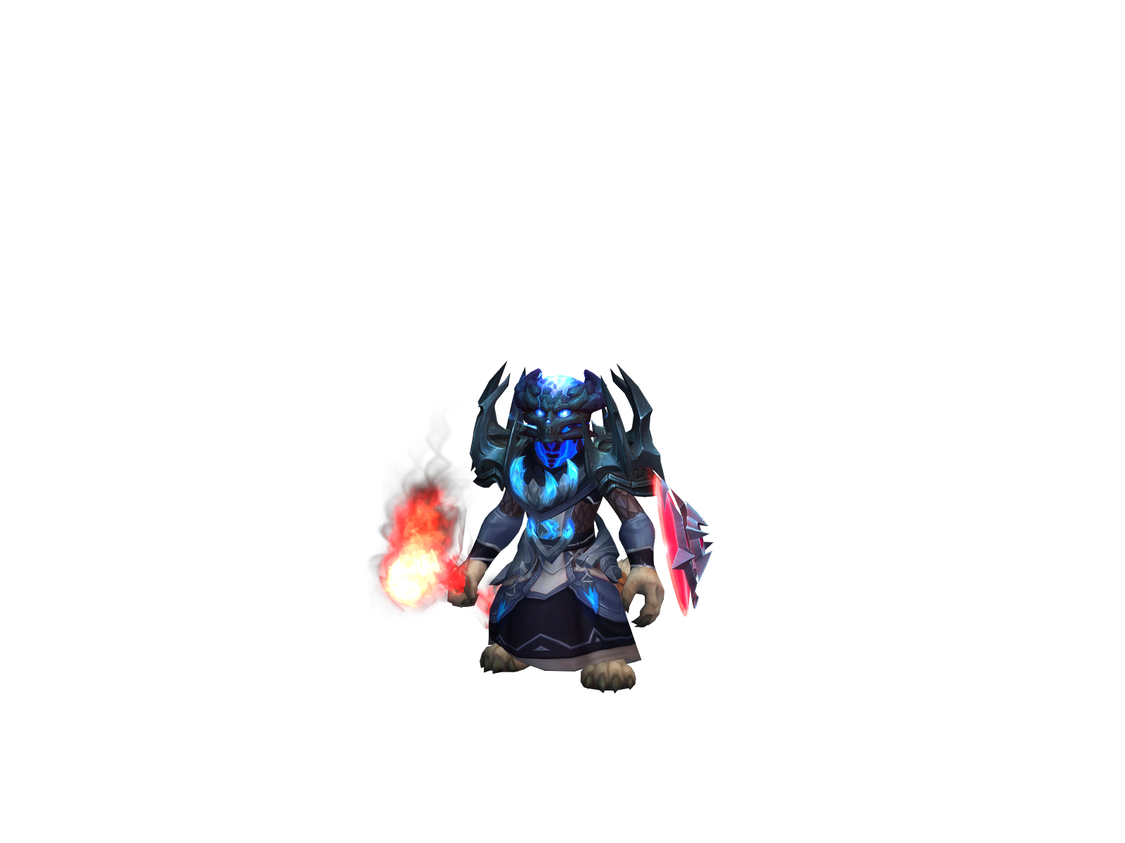 Блохастый 3D character render