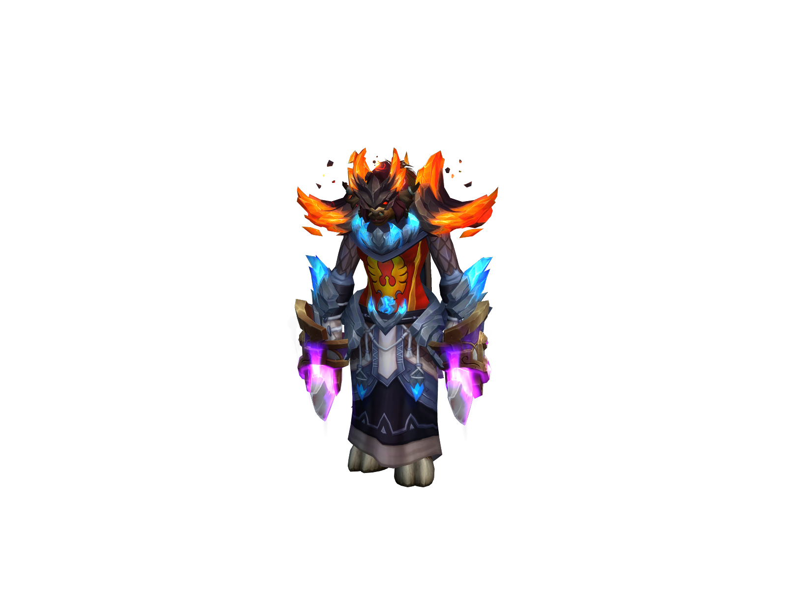 Мухрю 3D character render