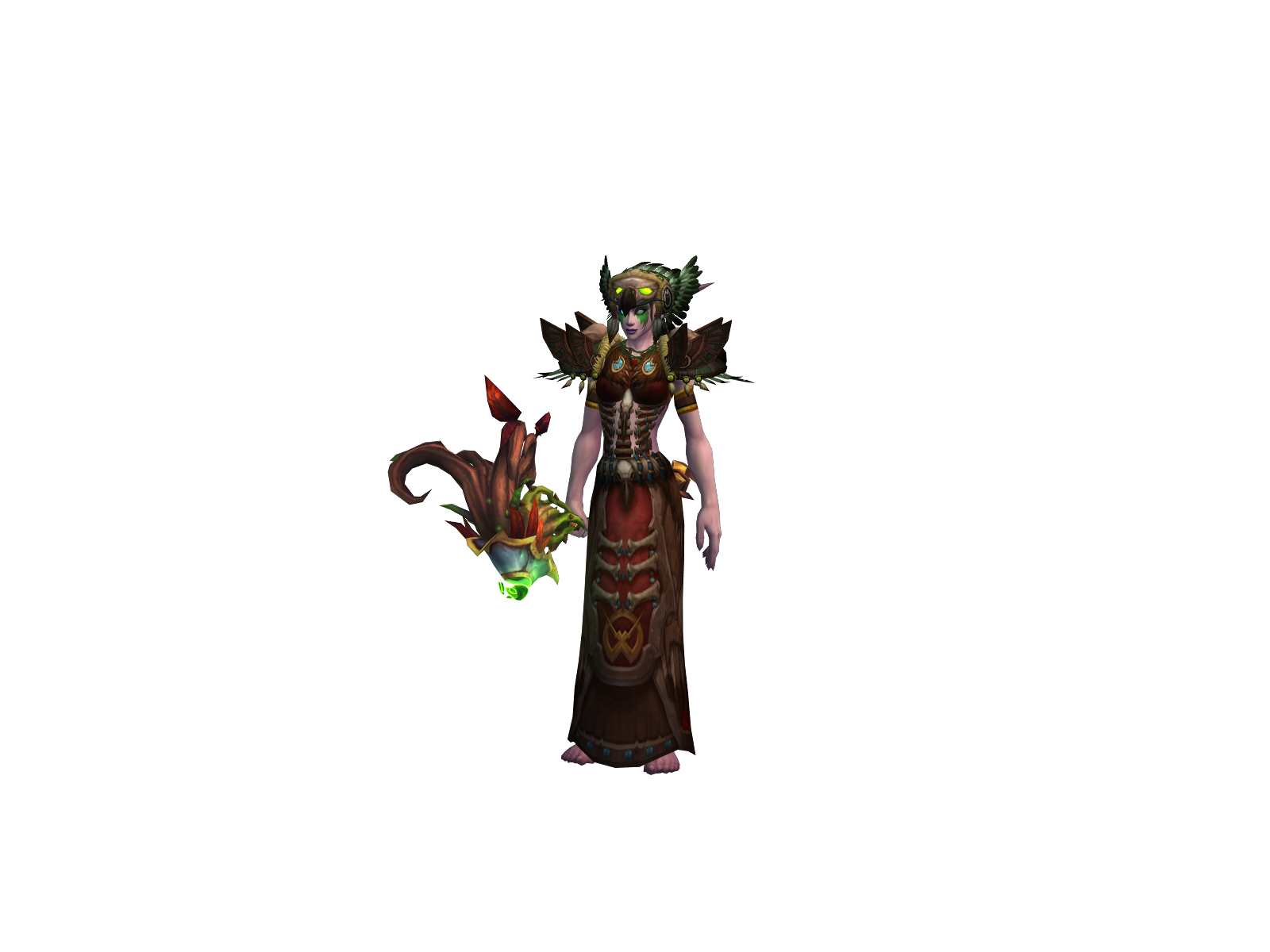 Moonbloom 3D character render