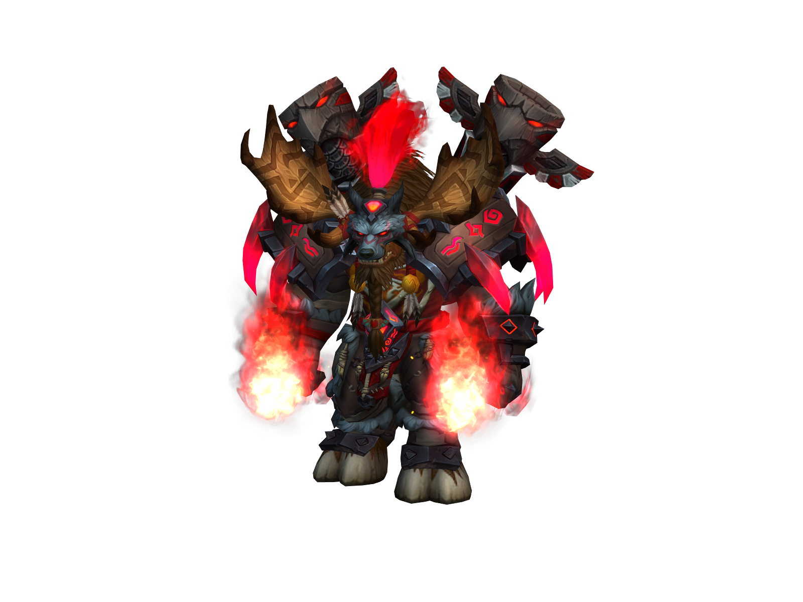 Firehorn 3D character render