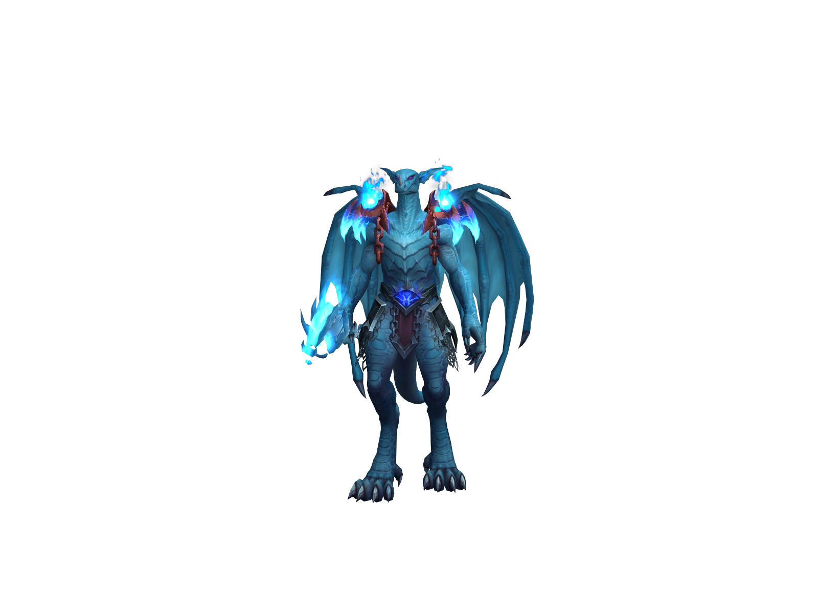 Skellydragon 3D character render