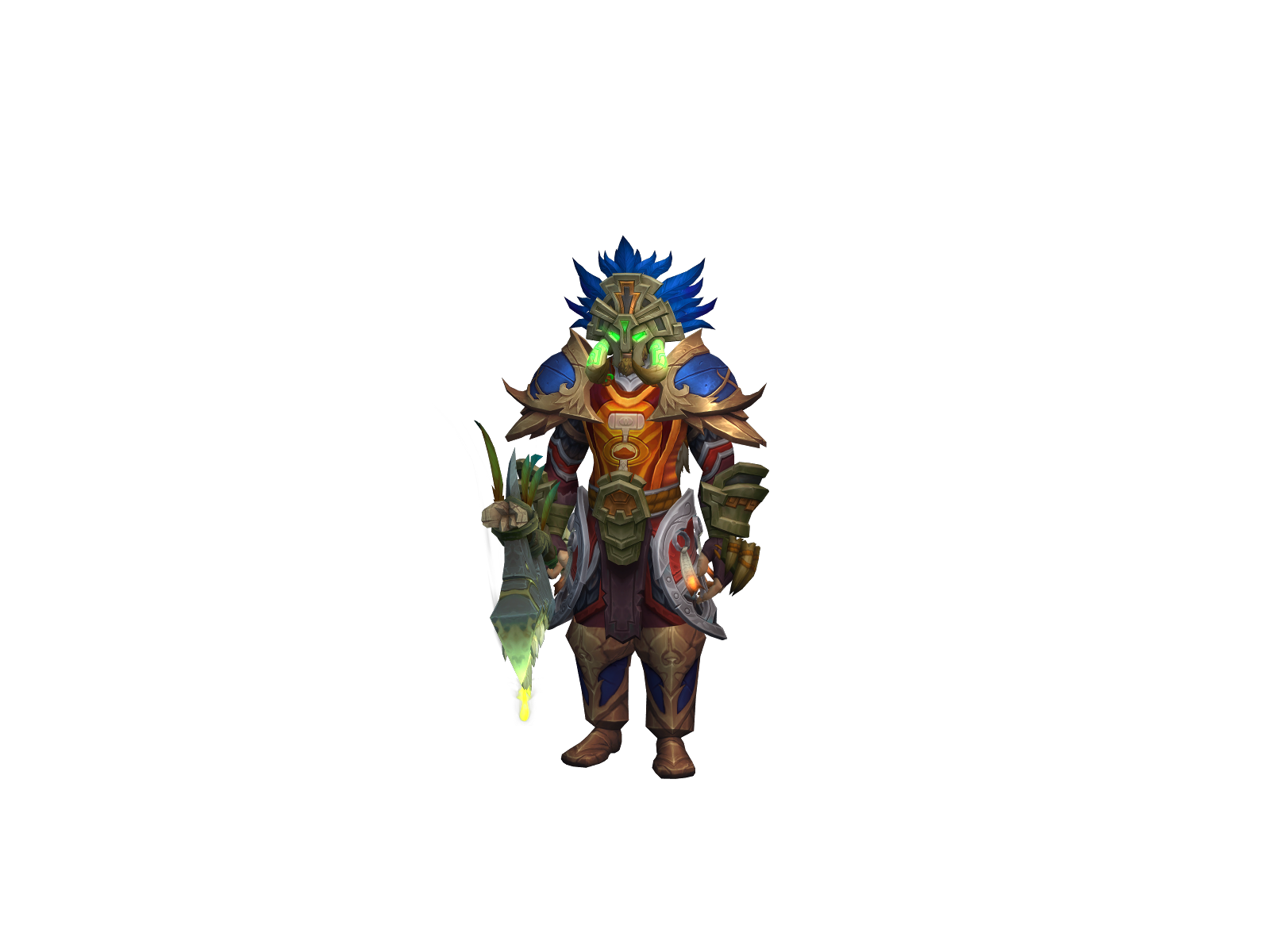 Przecinak 3D character render