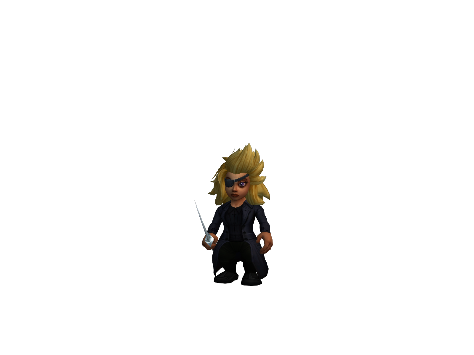Blackblades 3D character render