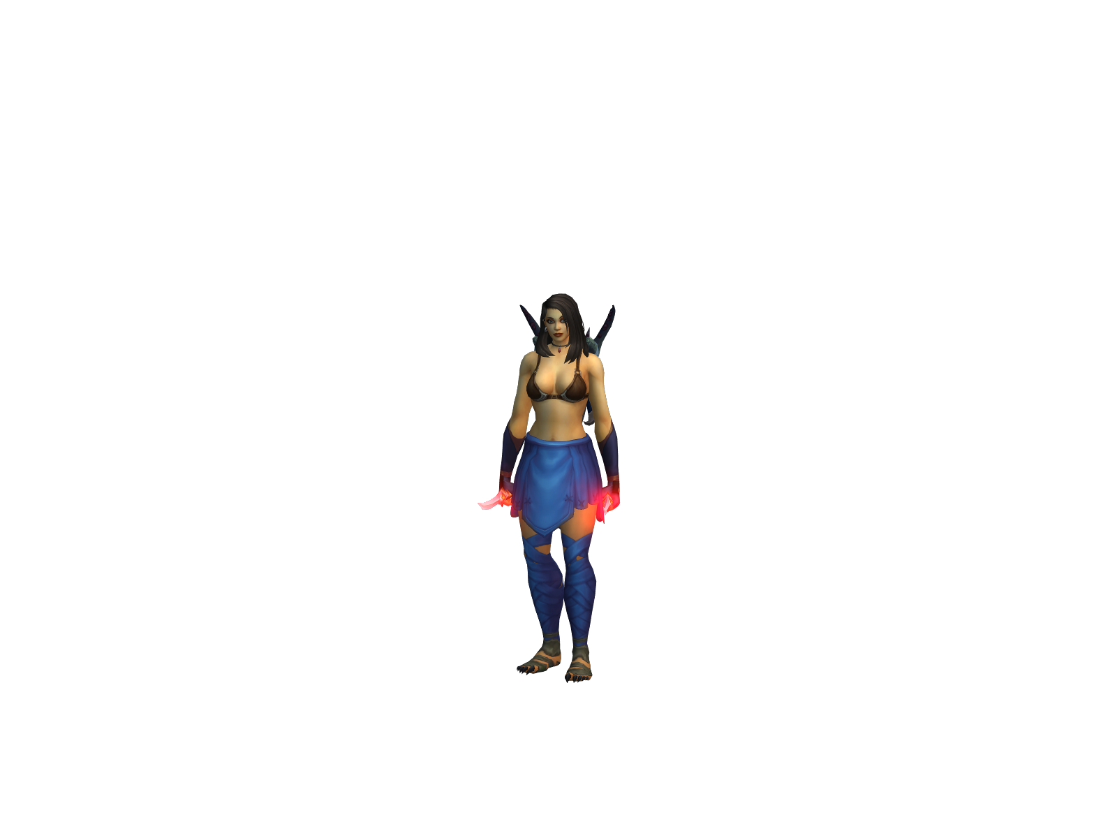 Sidechick 3D character render