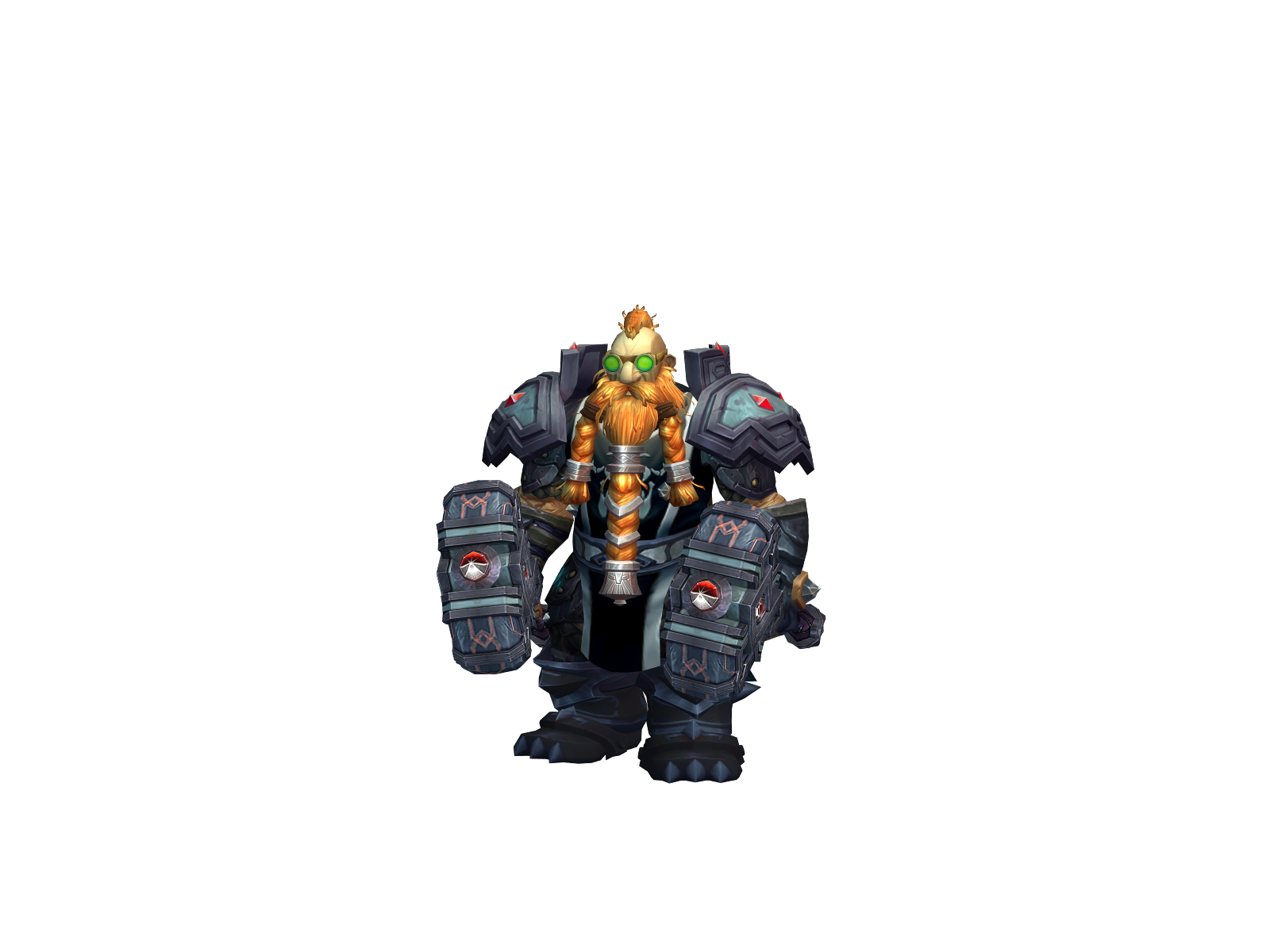 Narrow 3D character render