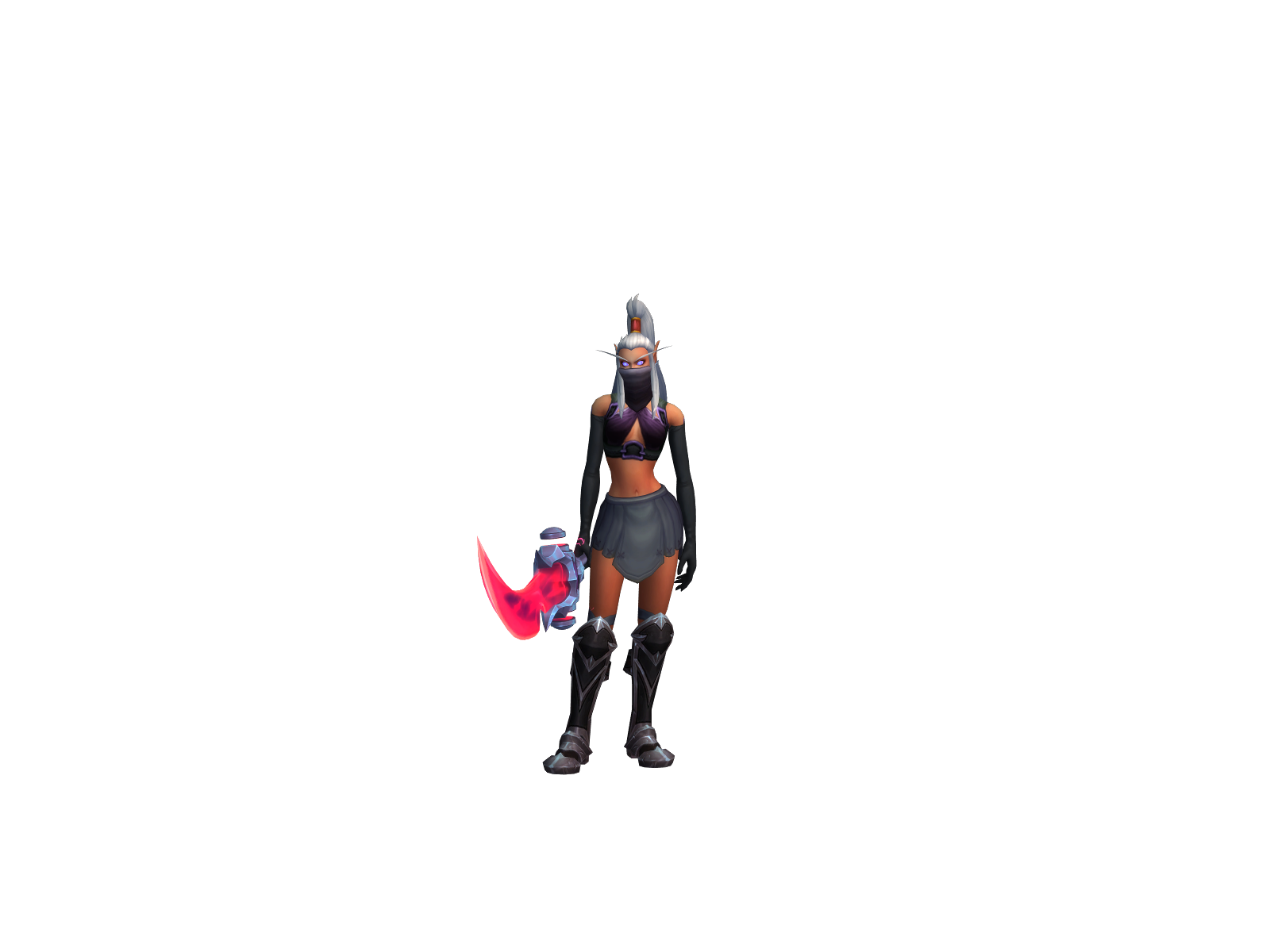 Raqueli 3D character render