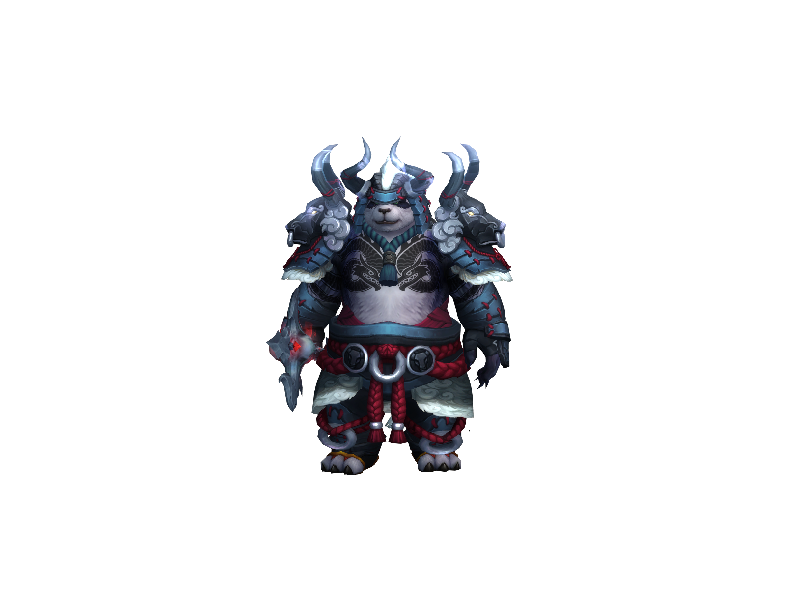 Pandasenpaai 3D character render