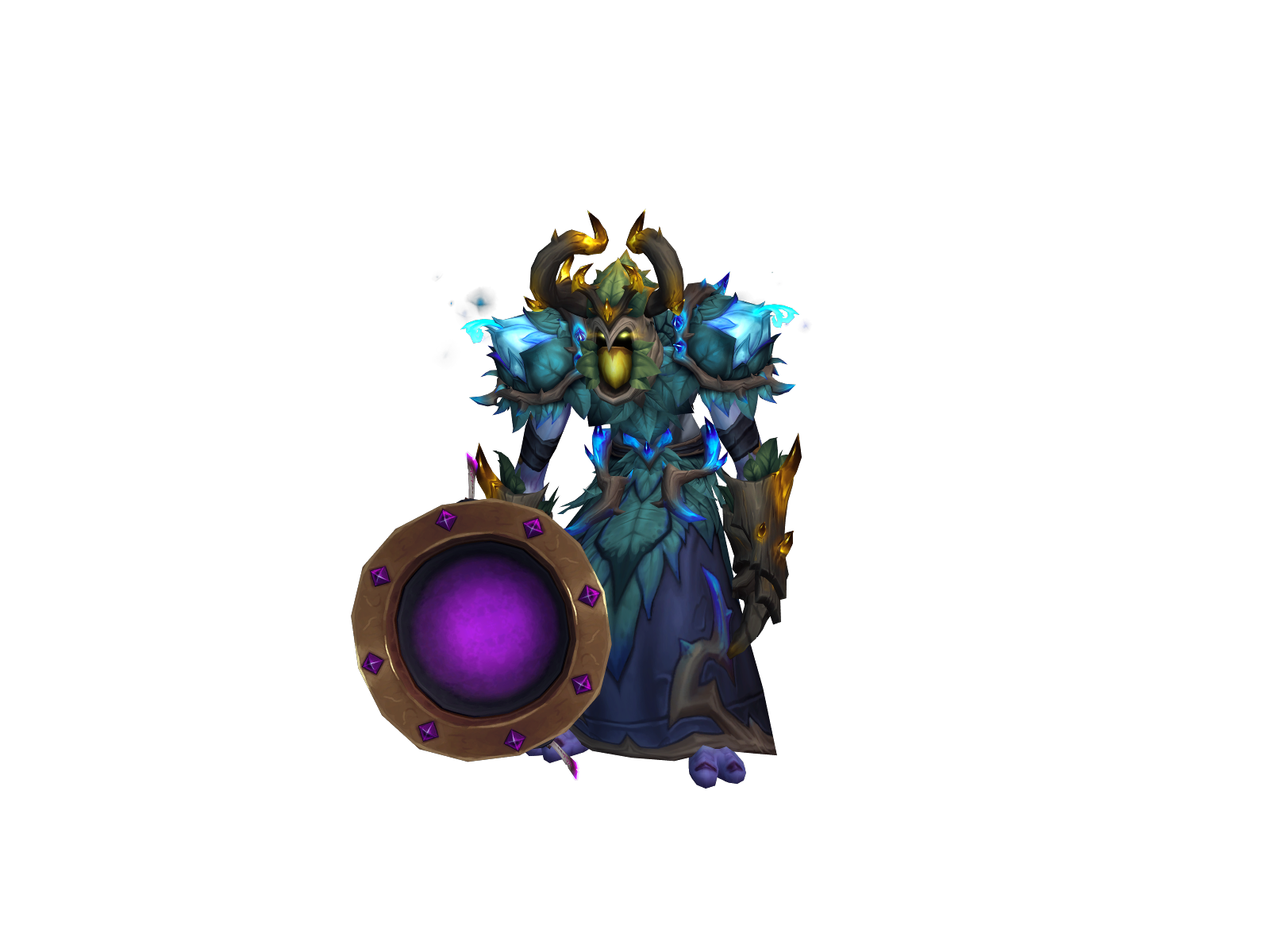 Goldenstari 3D character render