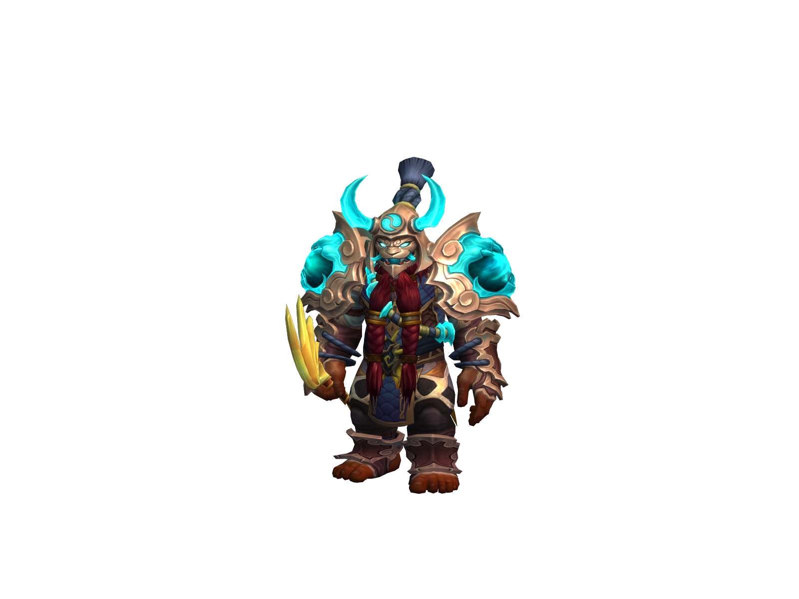 Hinamonk 3D character render