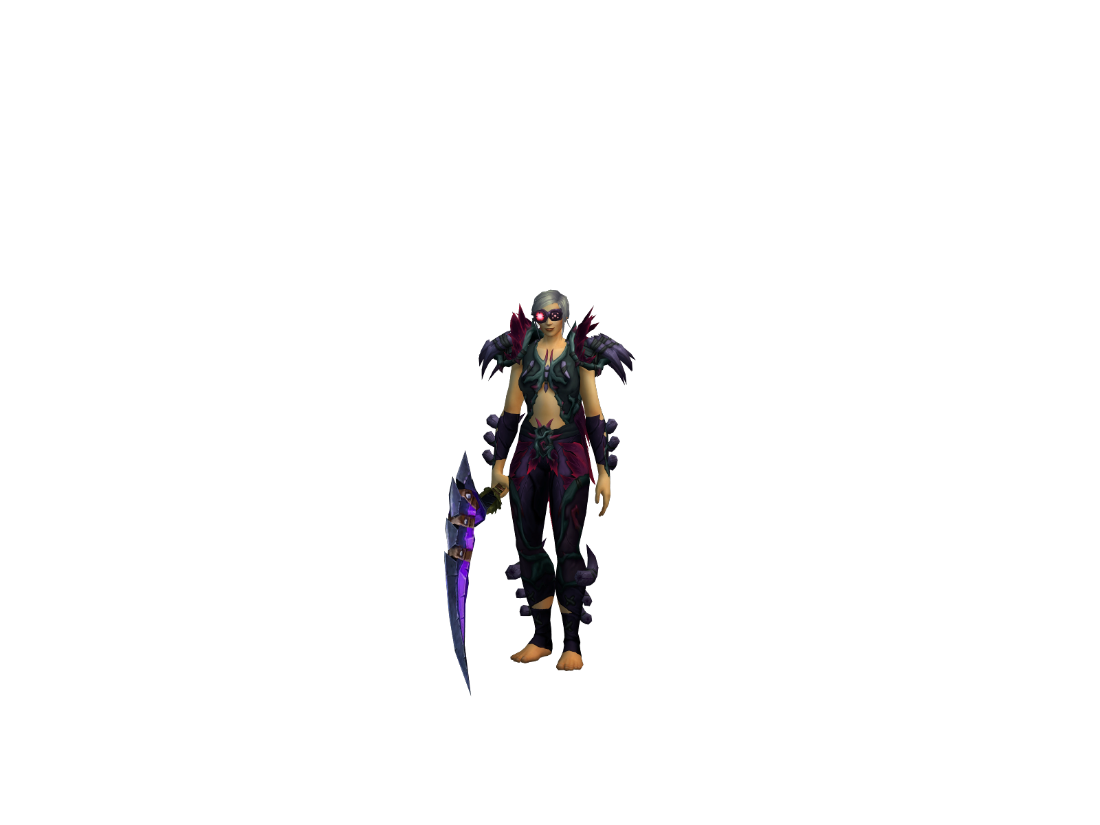 Blckss 3D character render