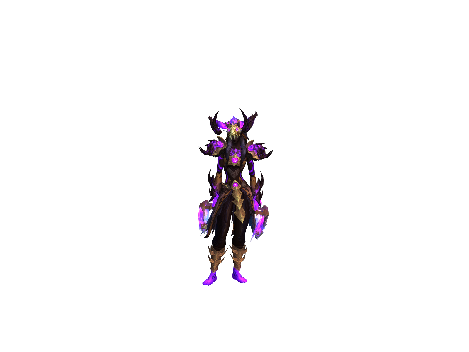 Blackdemoan 3D character render