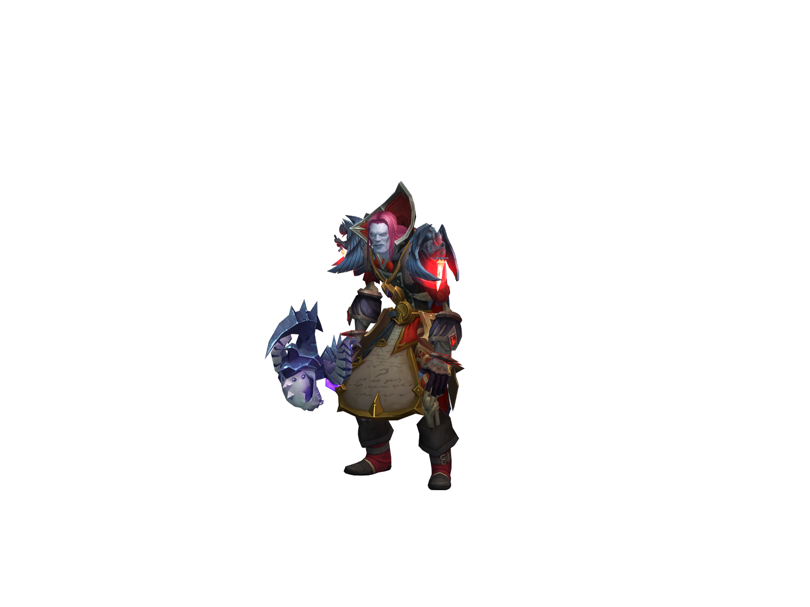 Popedark 3D character render