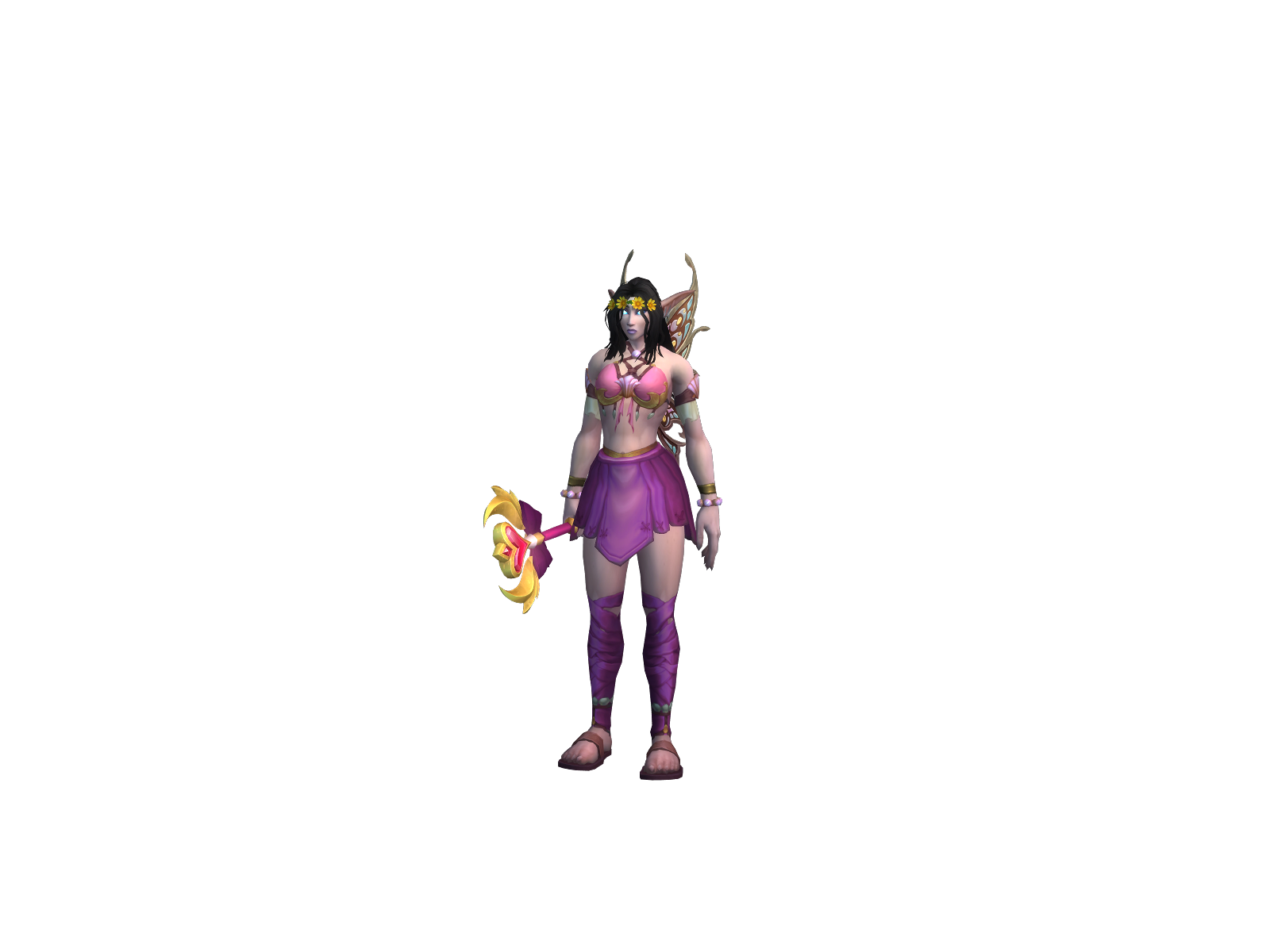 michalka 3D character render