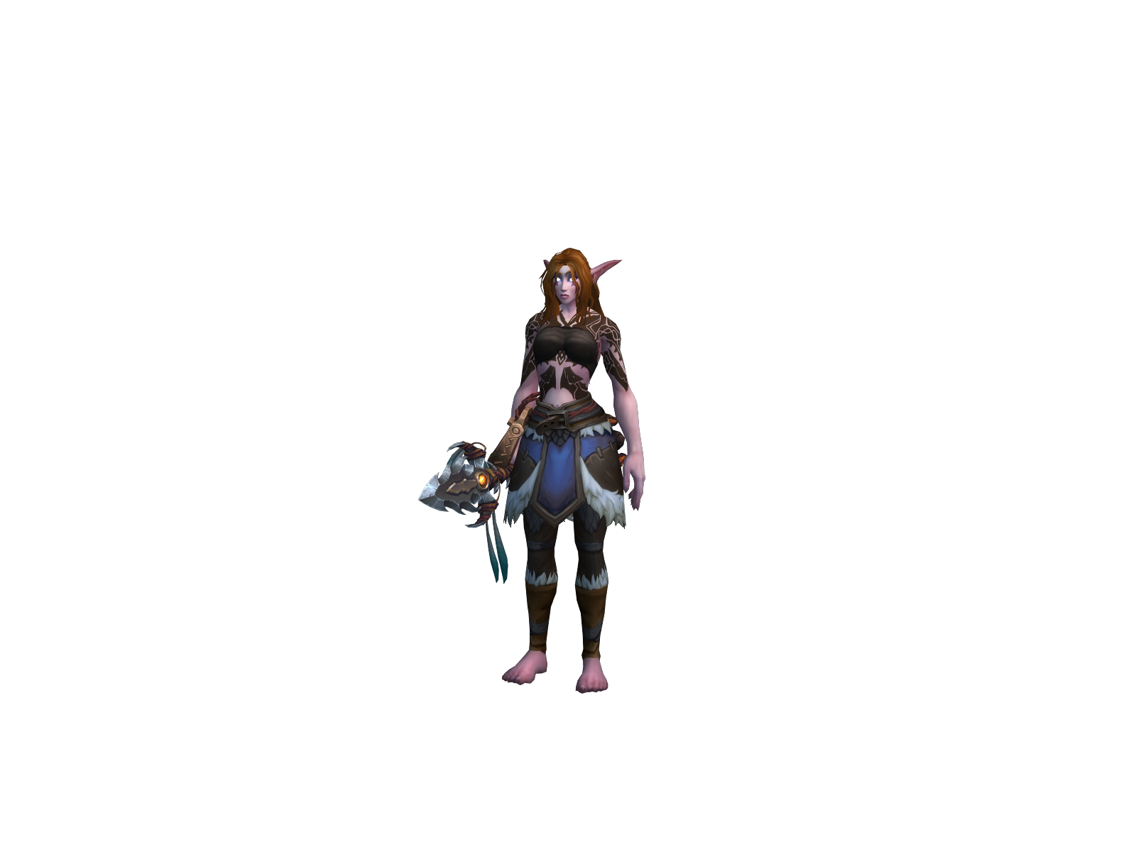 Løbelouise 3D character render