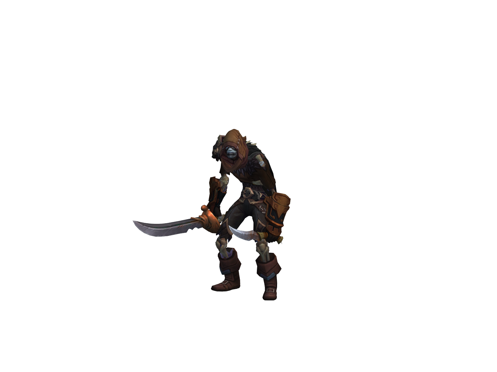 Flayed 3D character render