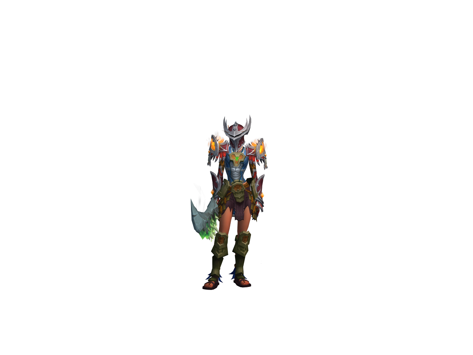 Yvian 3D character render