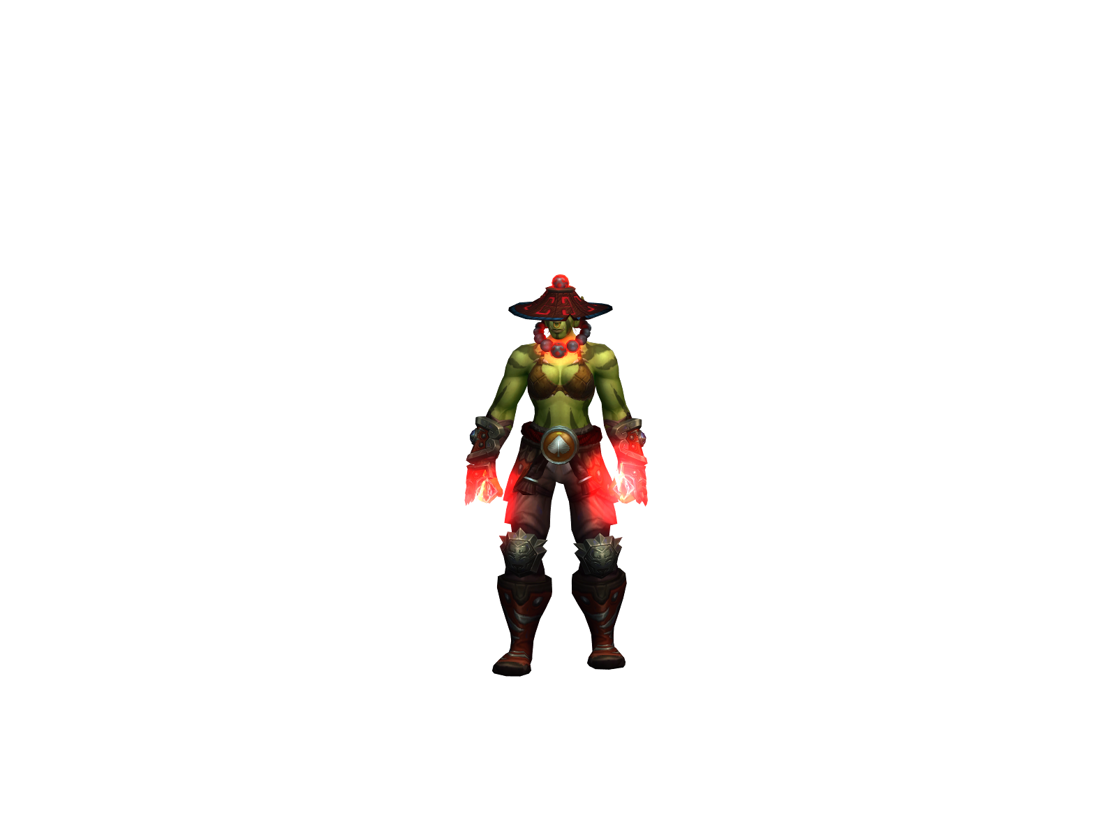 Hadoukeen 3D character render