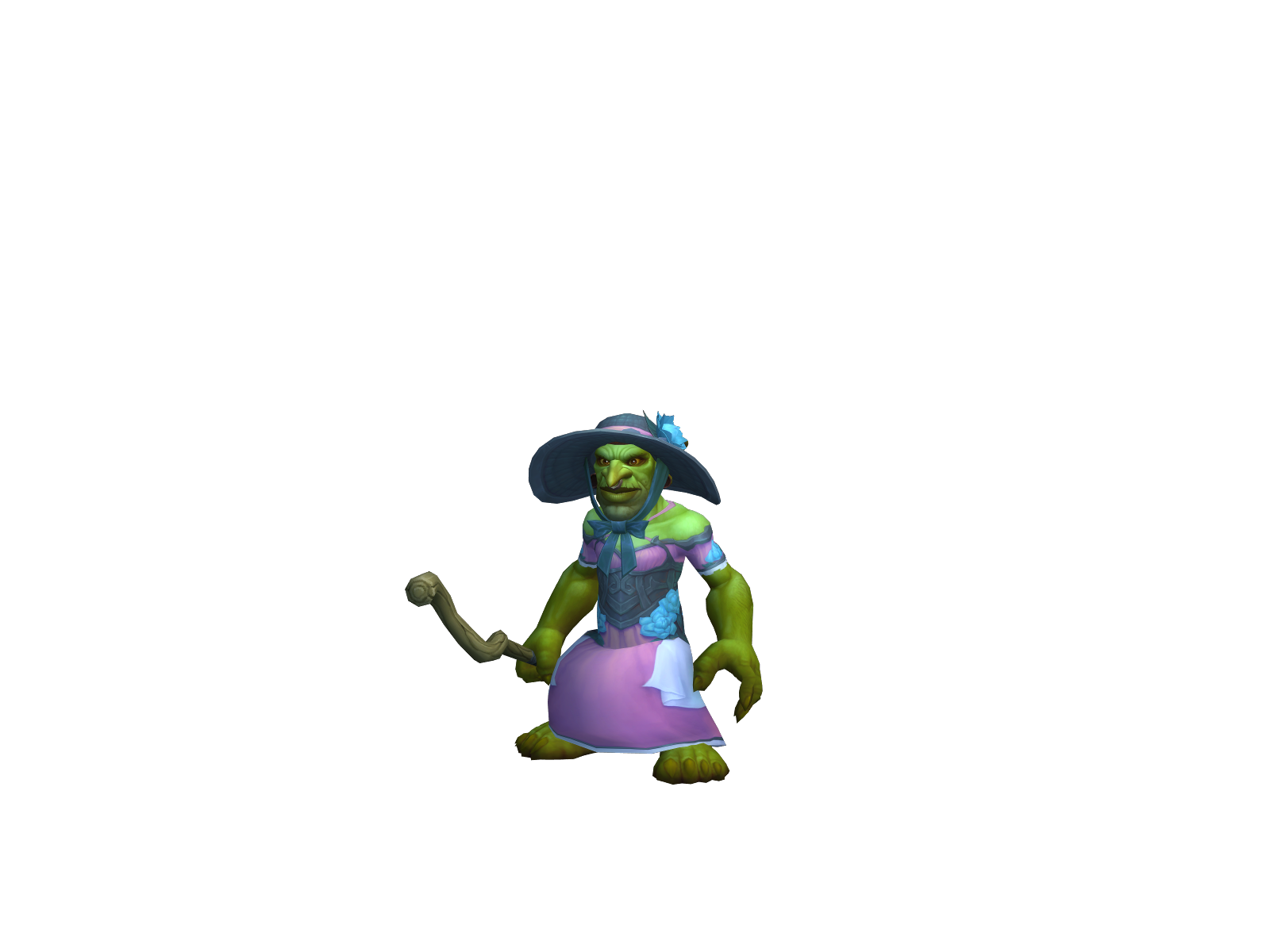 Fjernelocken 3D character render
