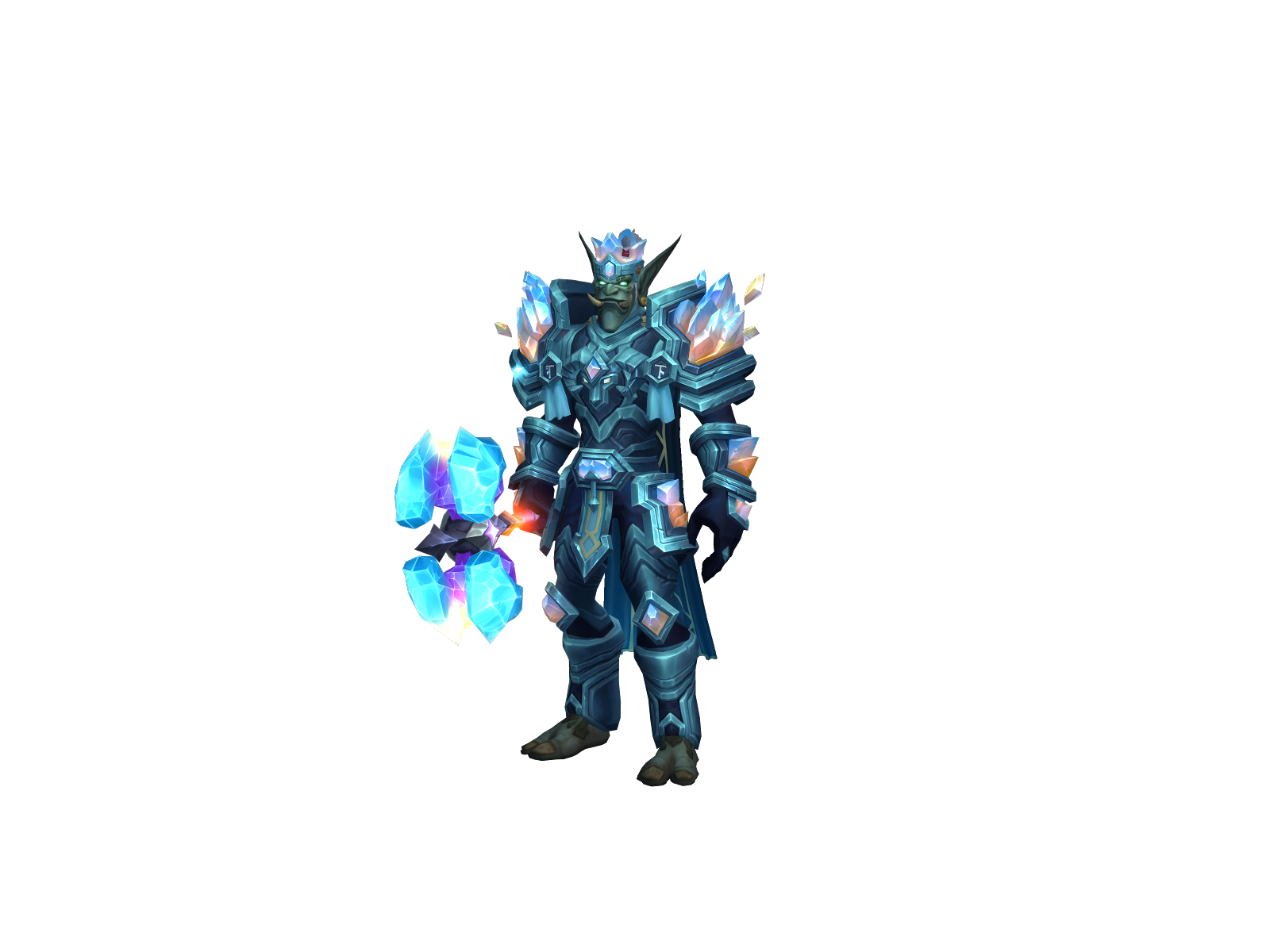 Ascherît 3D character render