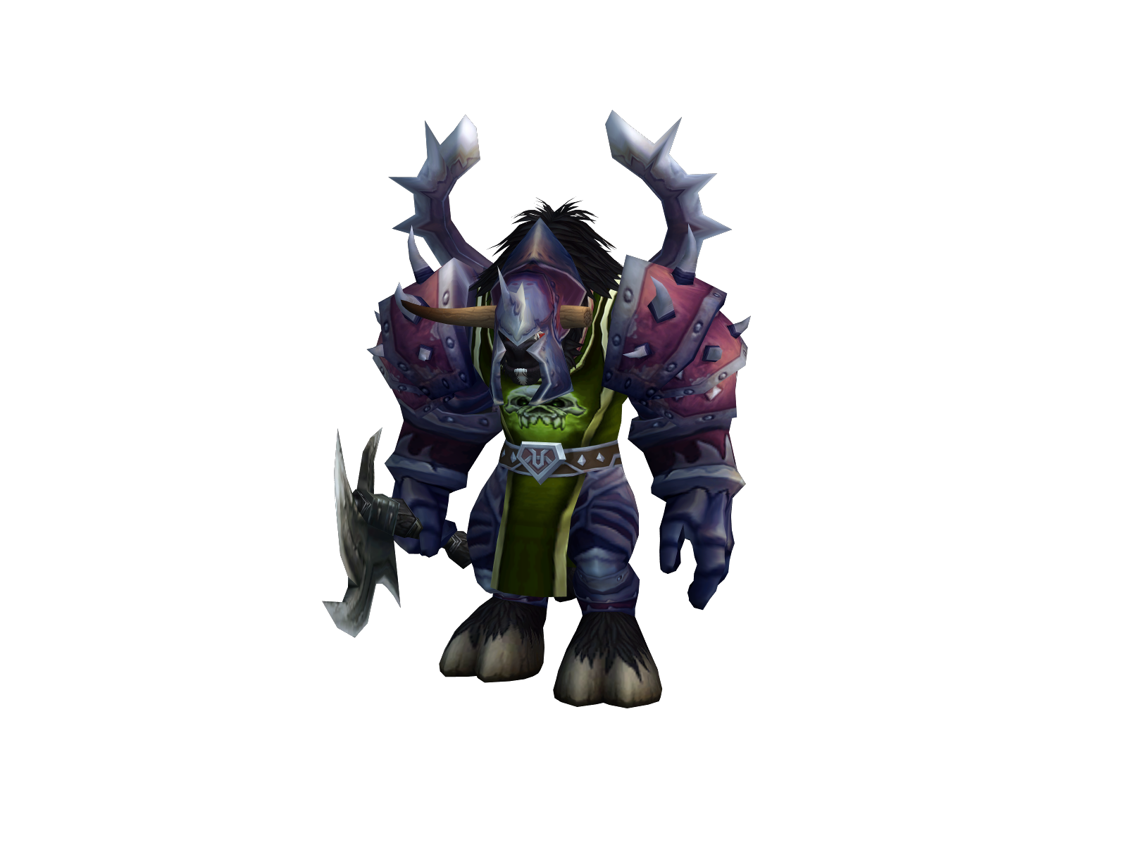 Despiteful 3D character render