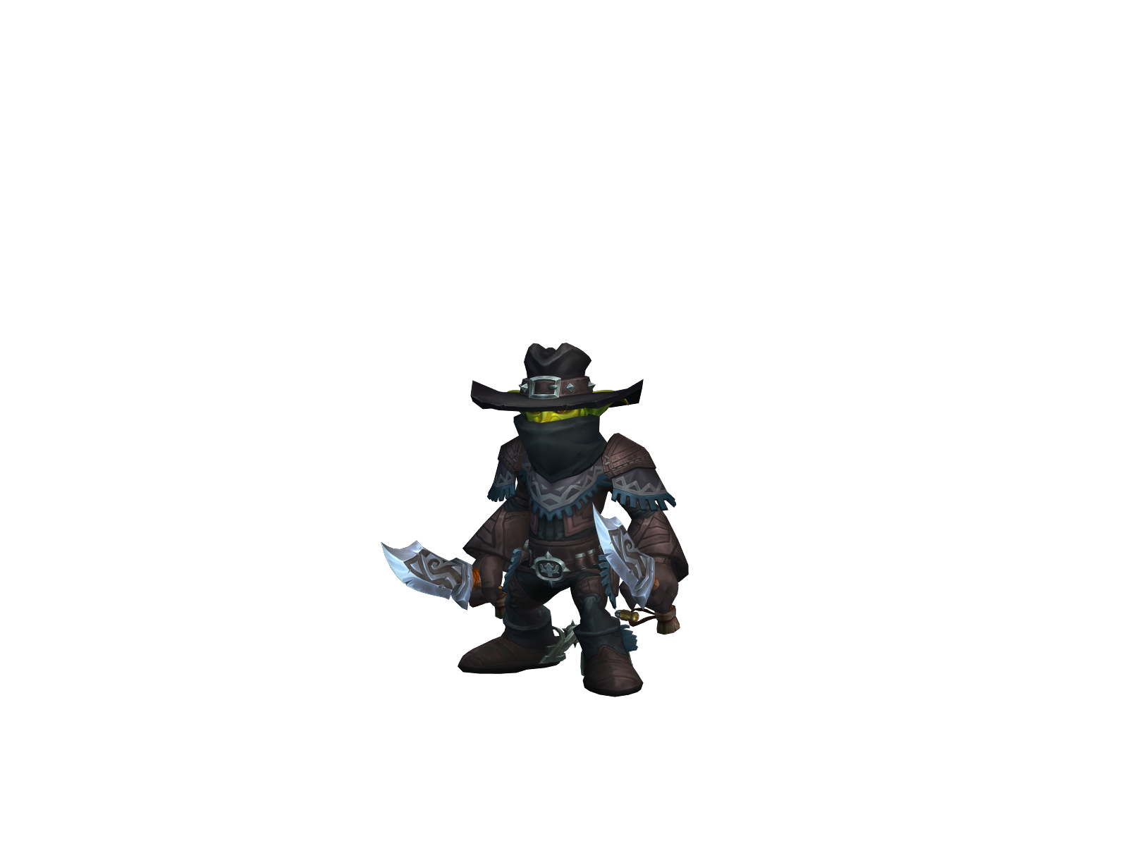 Coppernut 3D character render