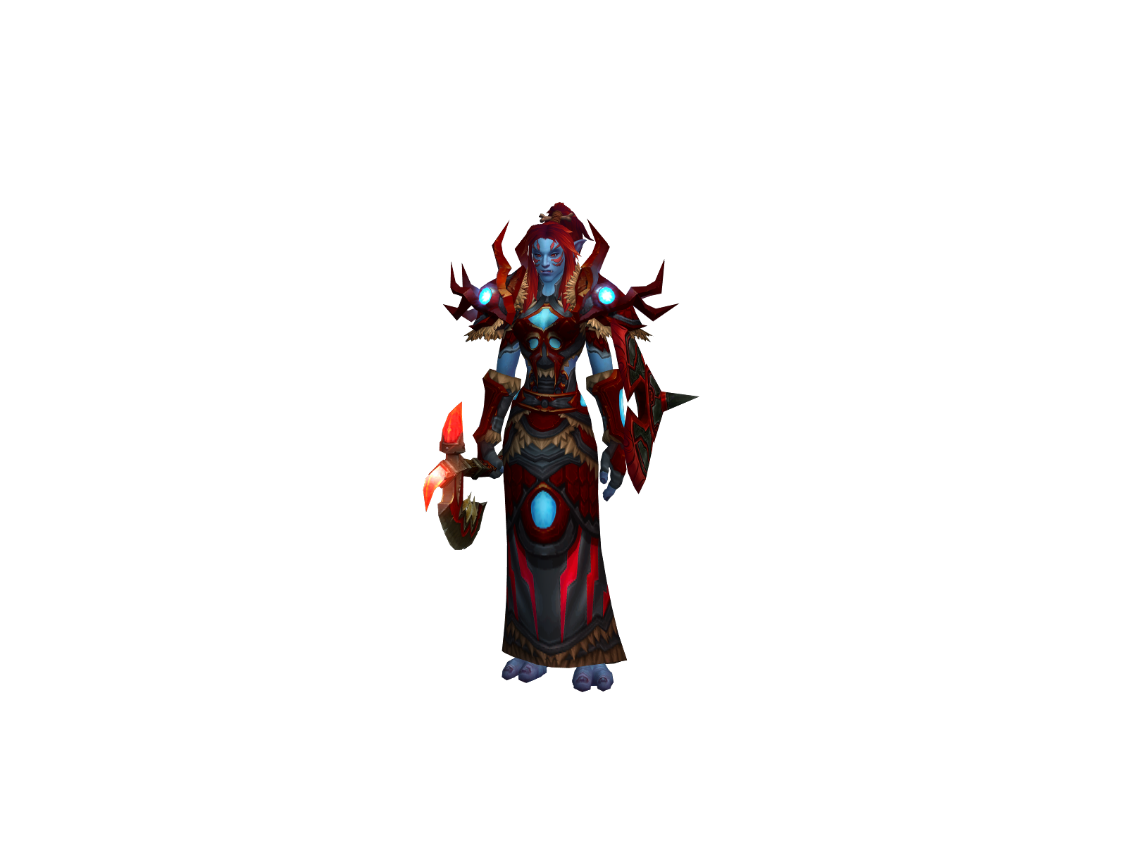 Shamania 3D character render