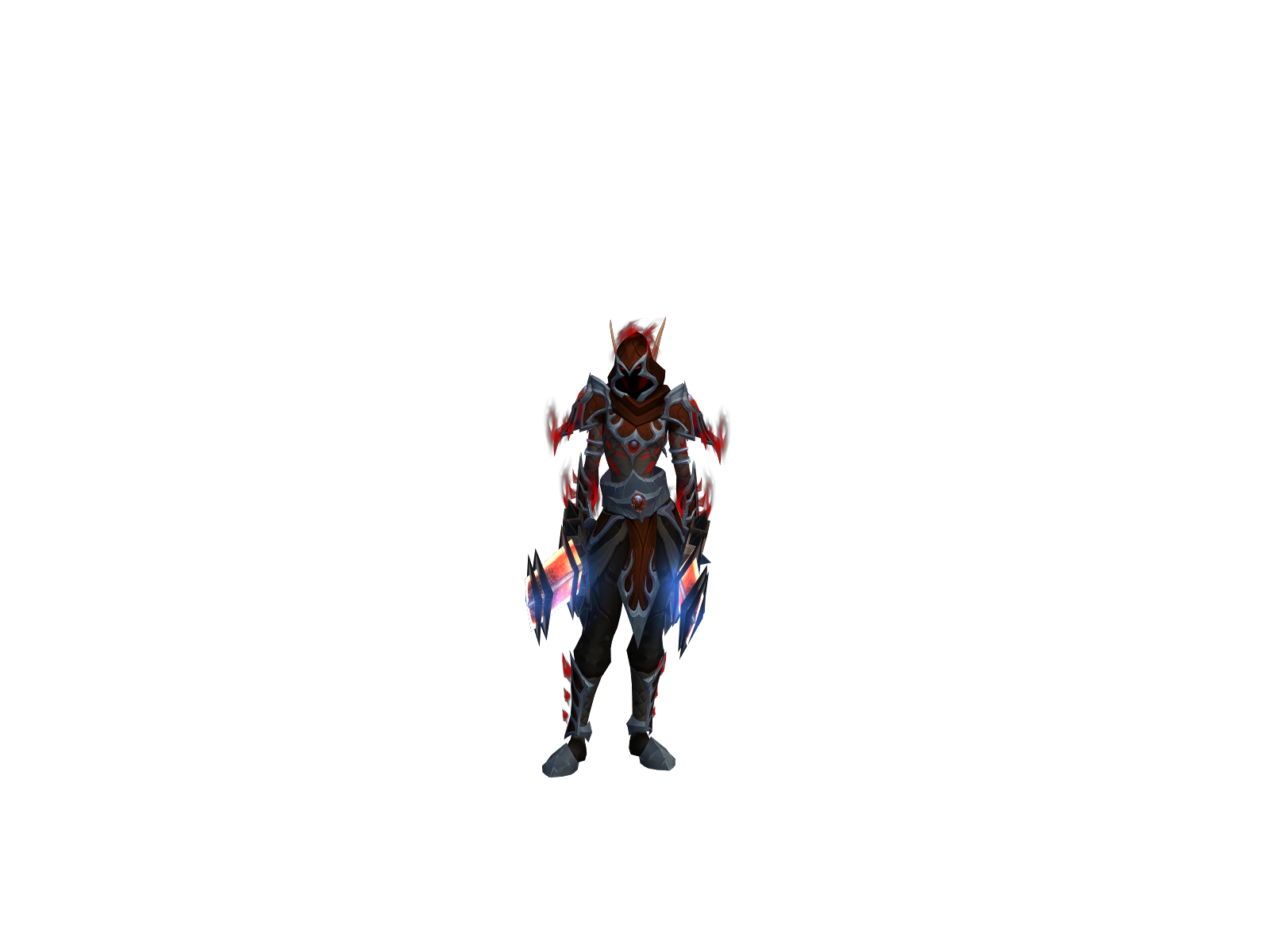 Blackwdow 3D character render