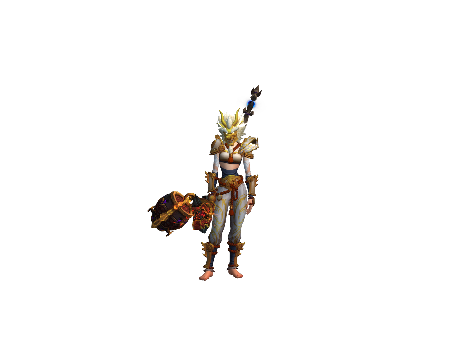 Missblonde 3D character render