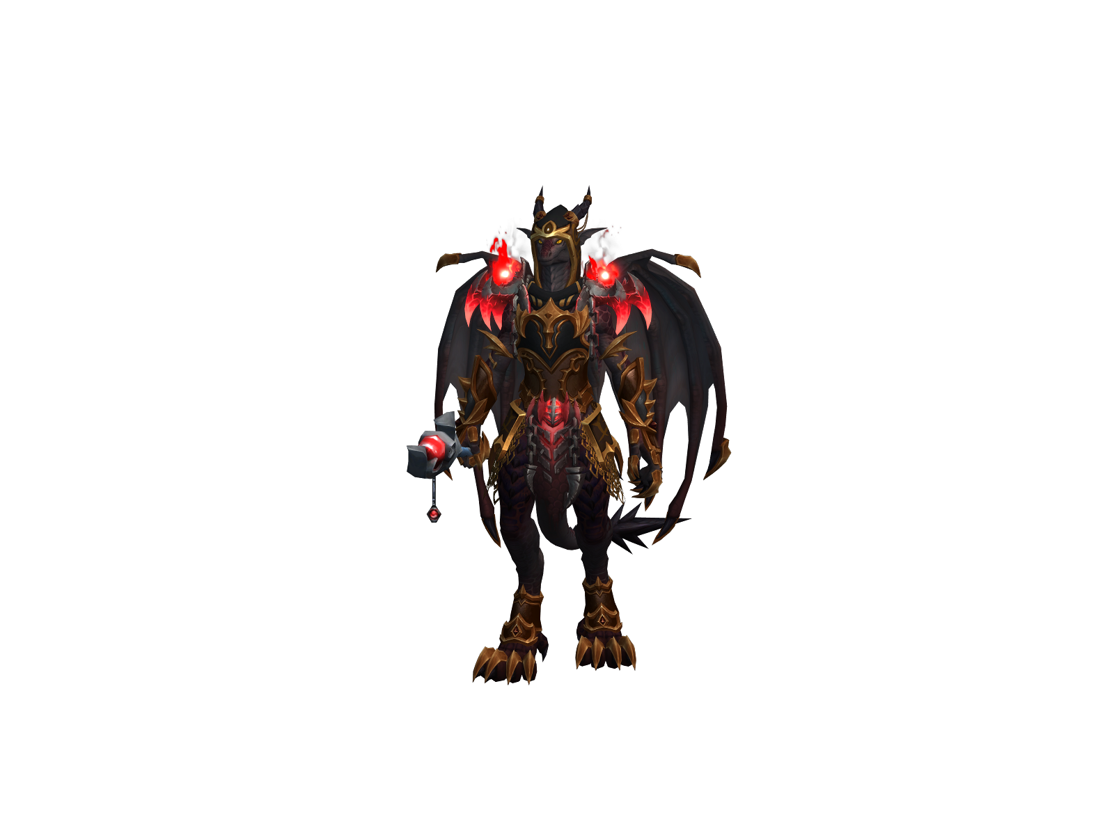 Saghyra 3D character render
