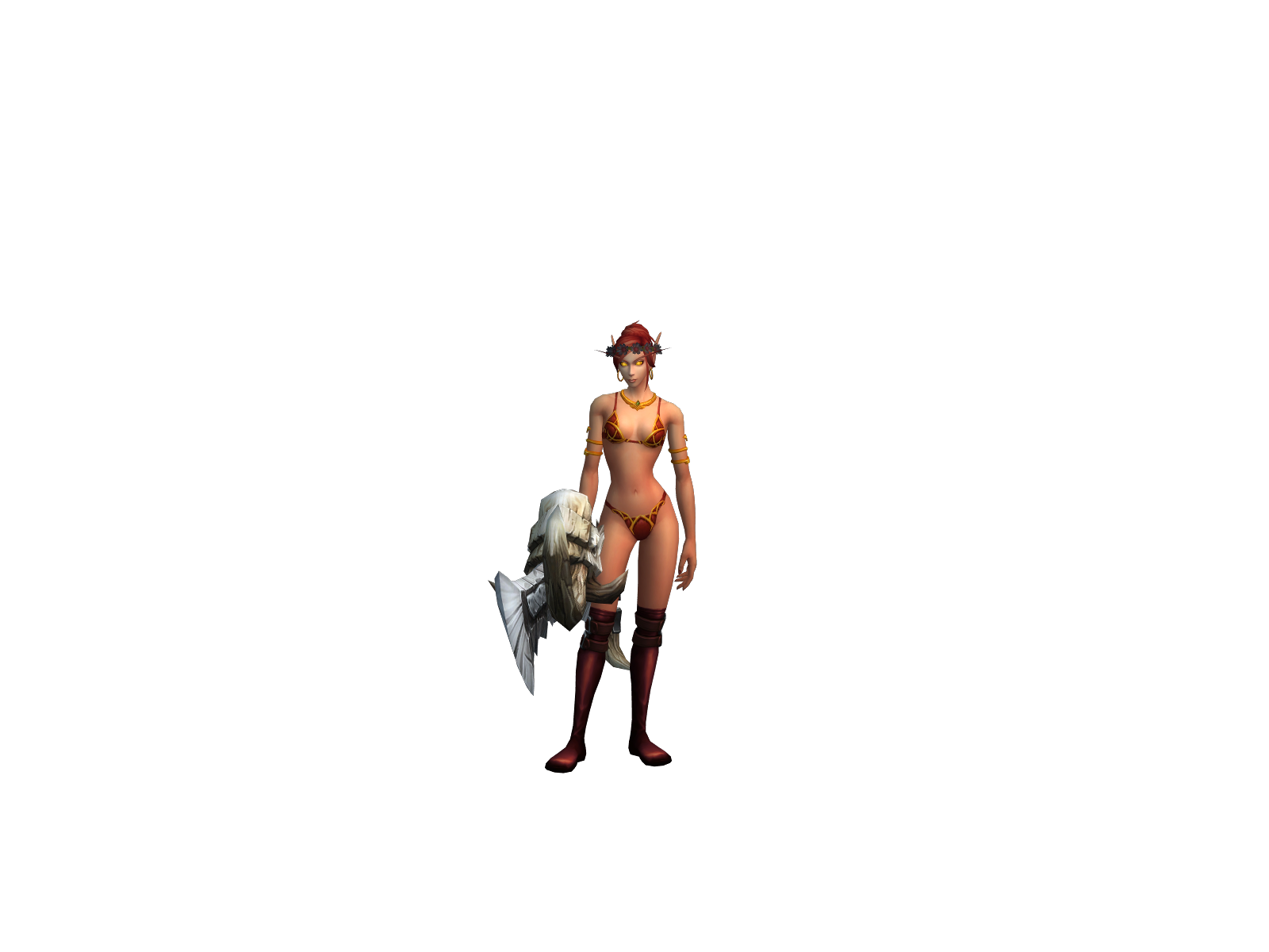 Kozodojka 3D character render