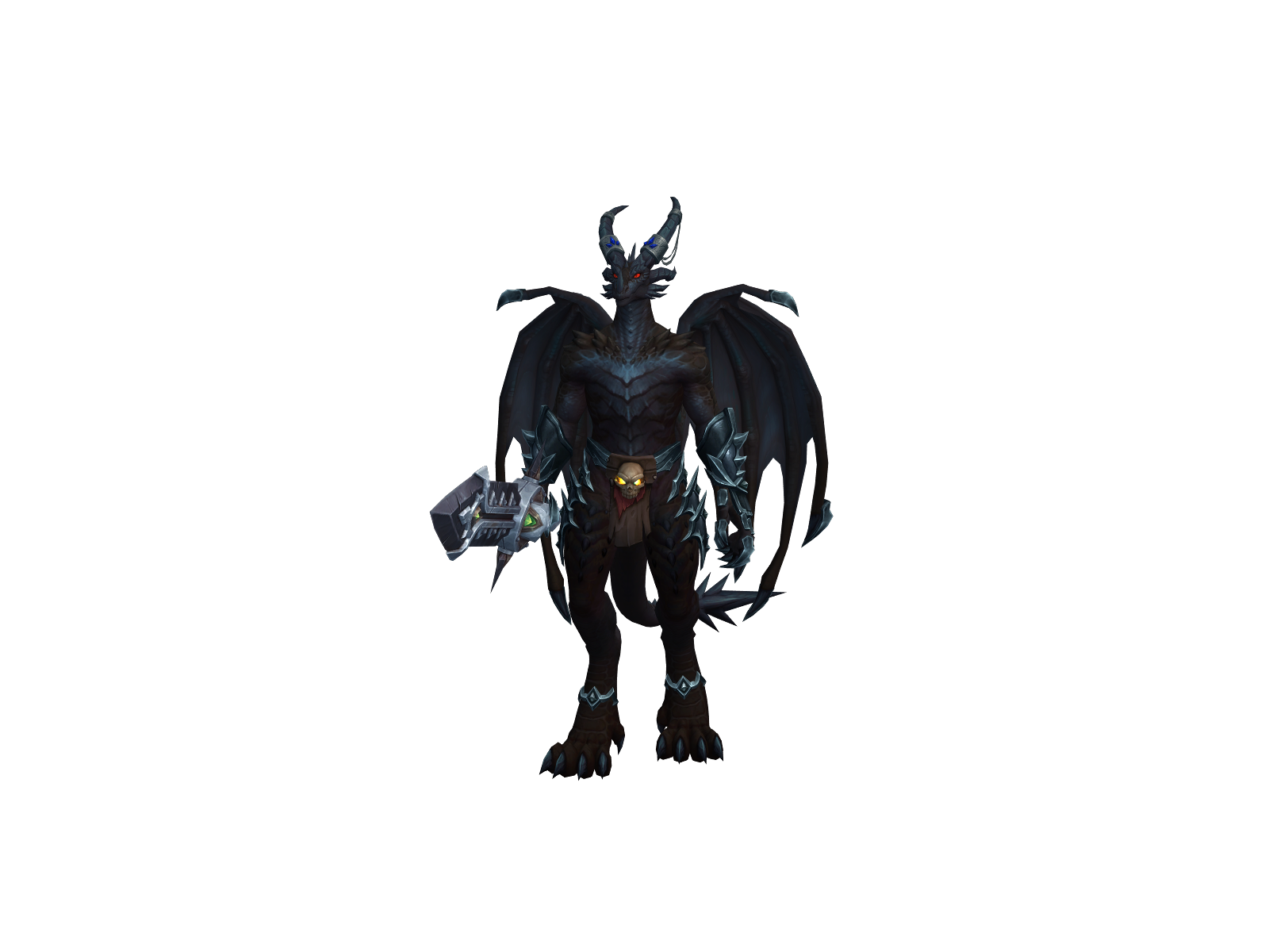 Degenerated 3D character render