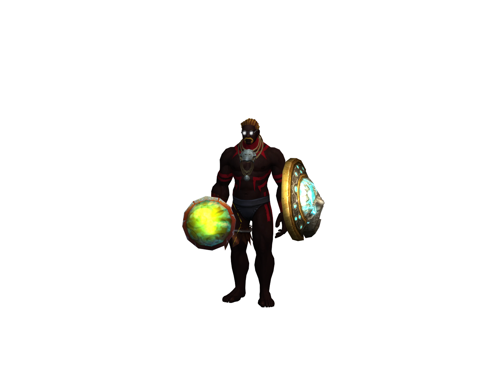Elbígotes 3D character render