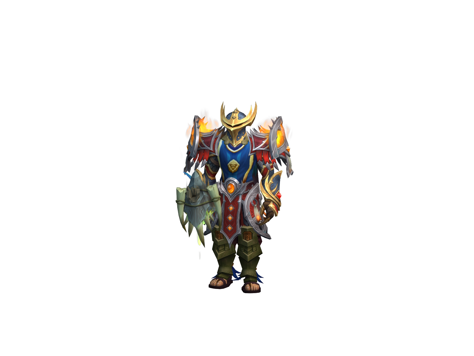 Hellgold 3D character render