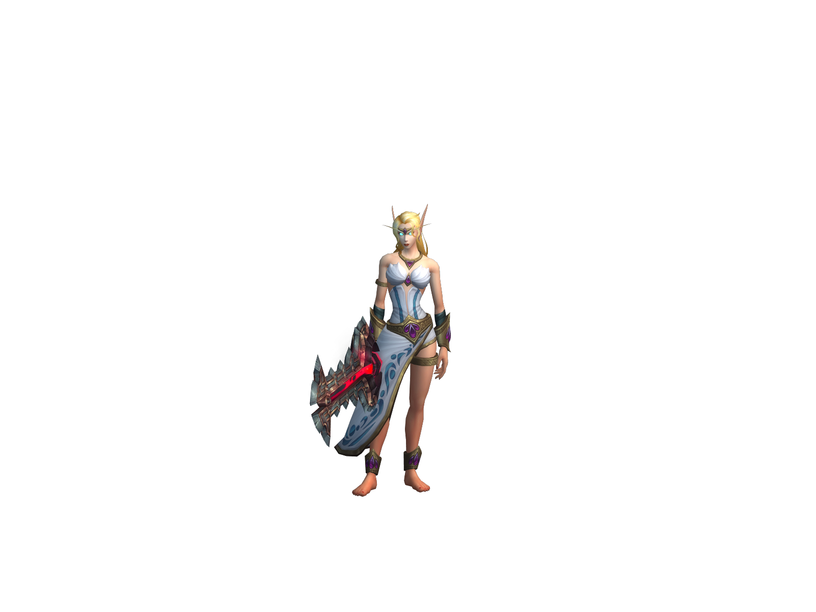 Aeliön 3D character render