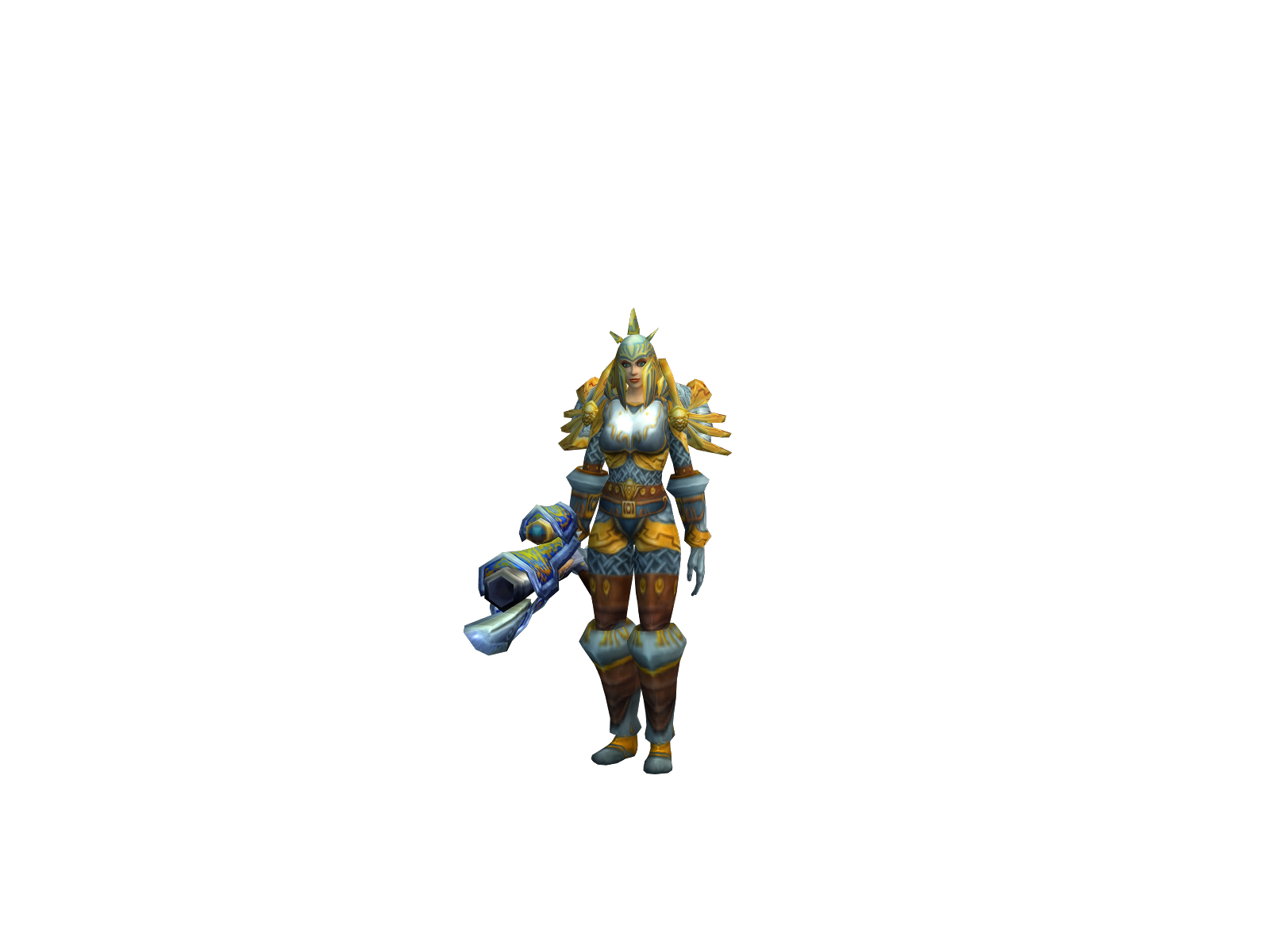 Vïckolaivis 3D character render