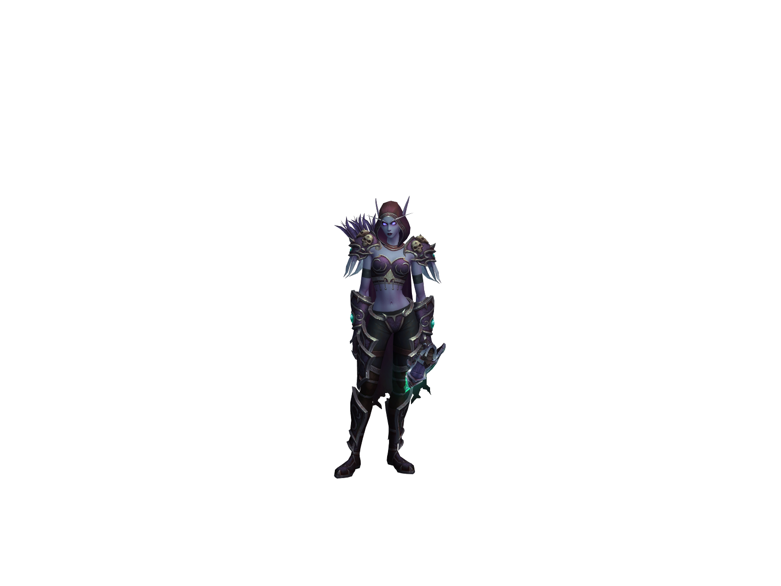 Sylvanass 3D character render