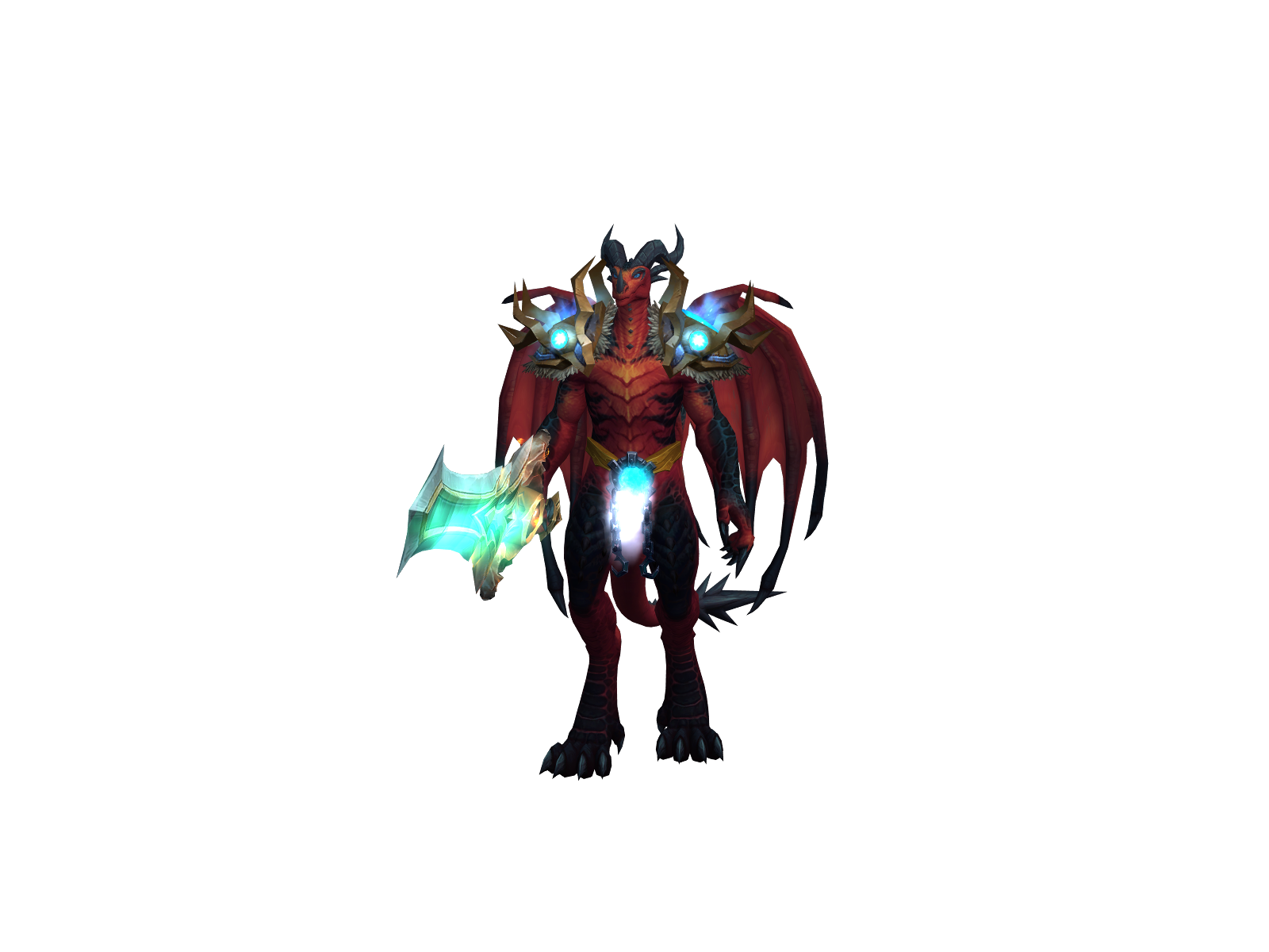 Thunderbagua 3D character render