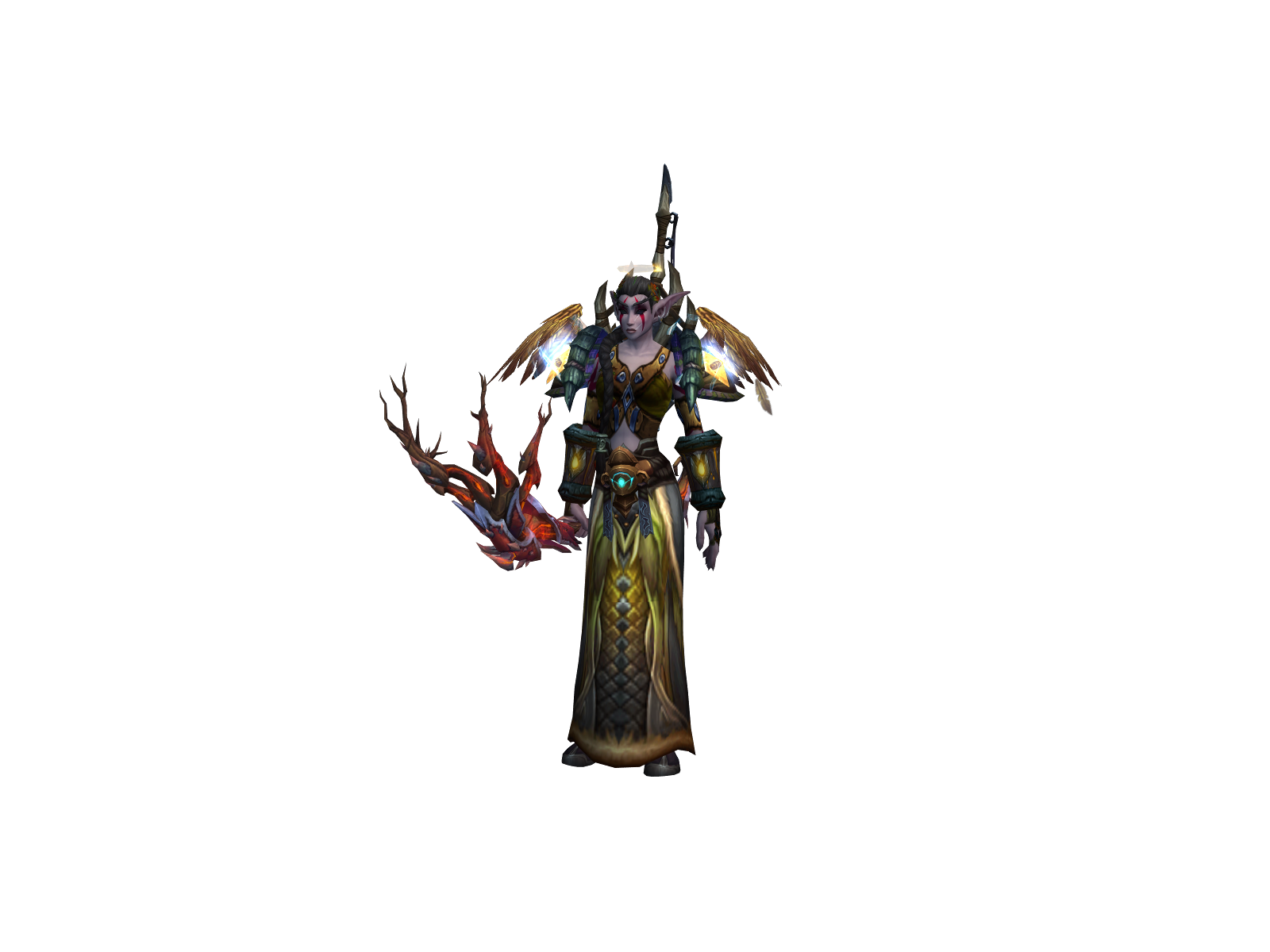 Kroziflette 3D character render