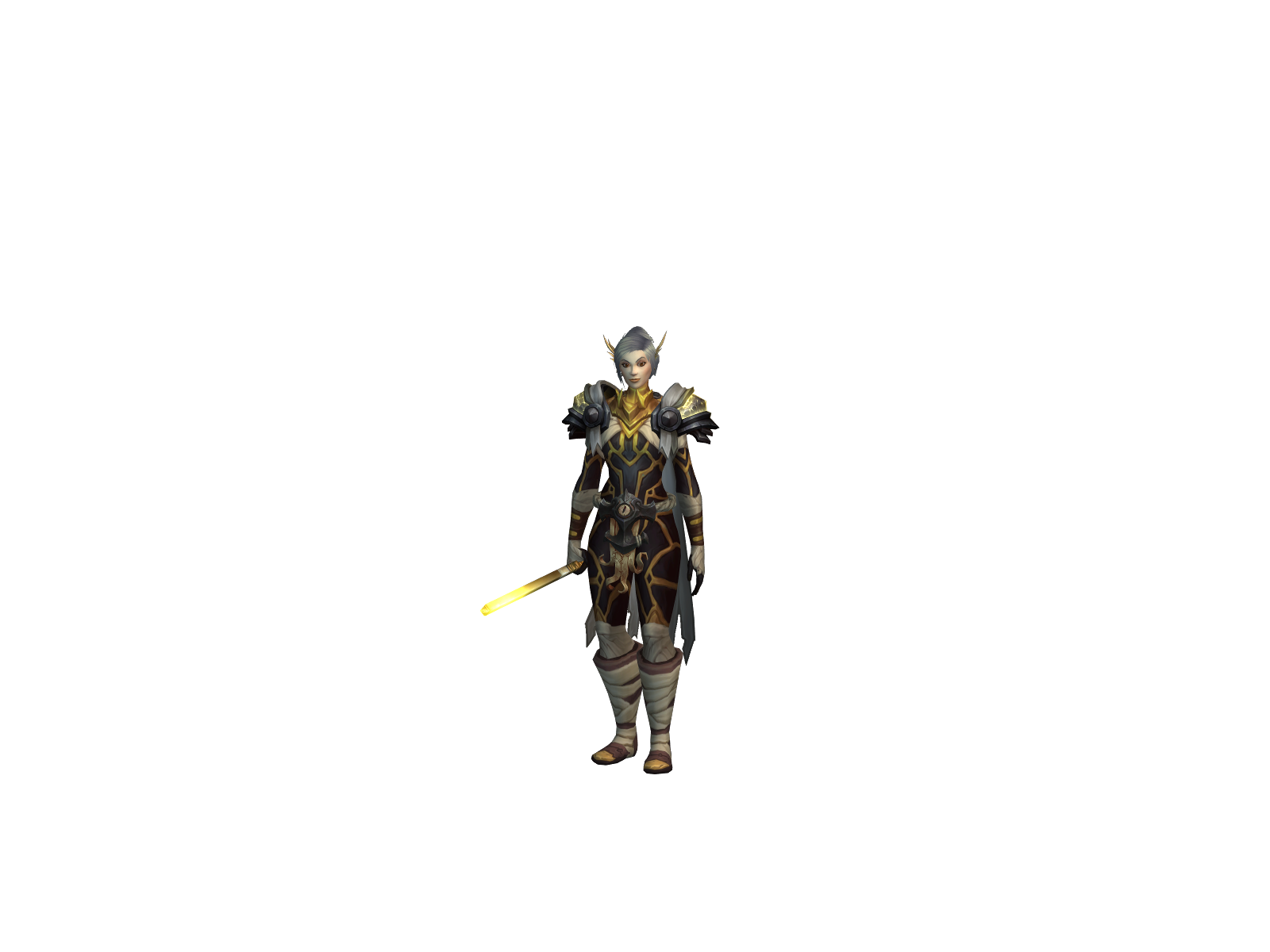 Zeldarwen 3D character render