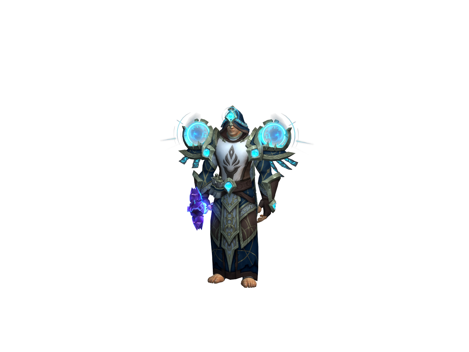 Silvermage 3D character render