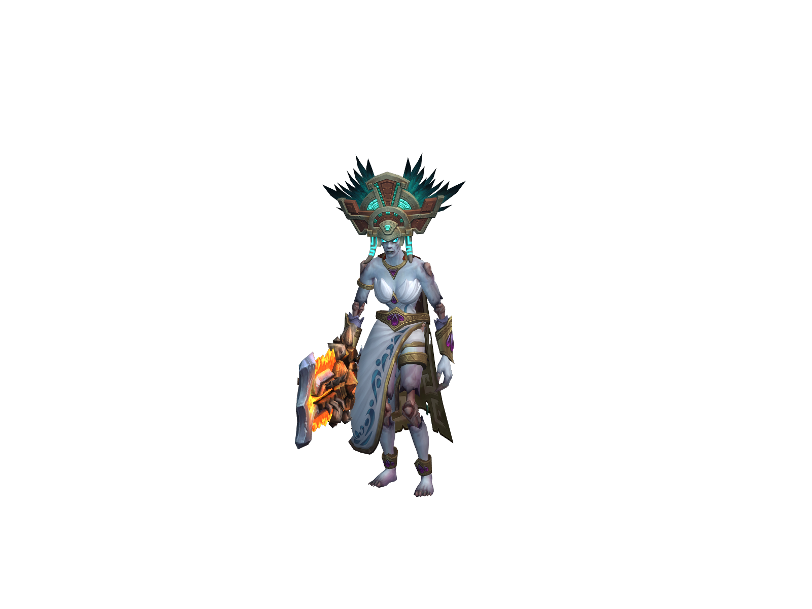 Deathempress 3D character render