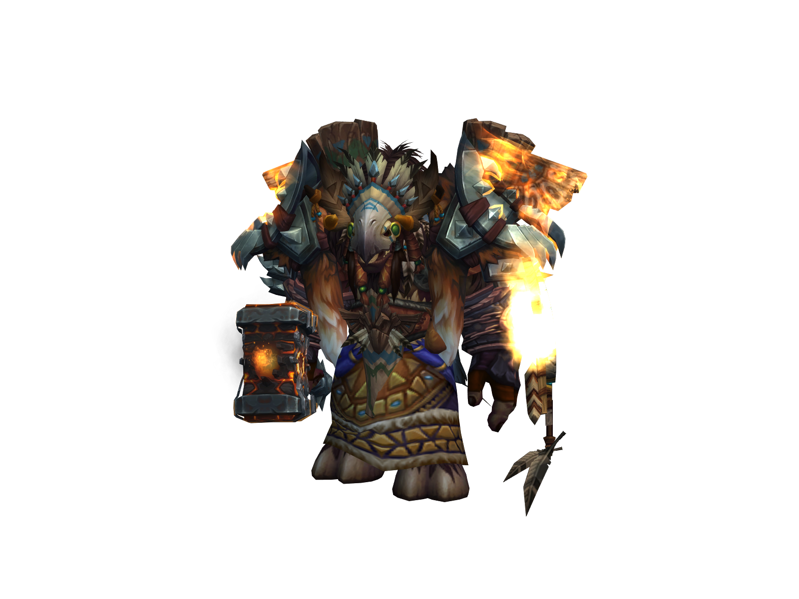Tholorak 3D character render
