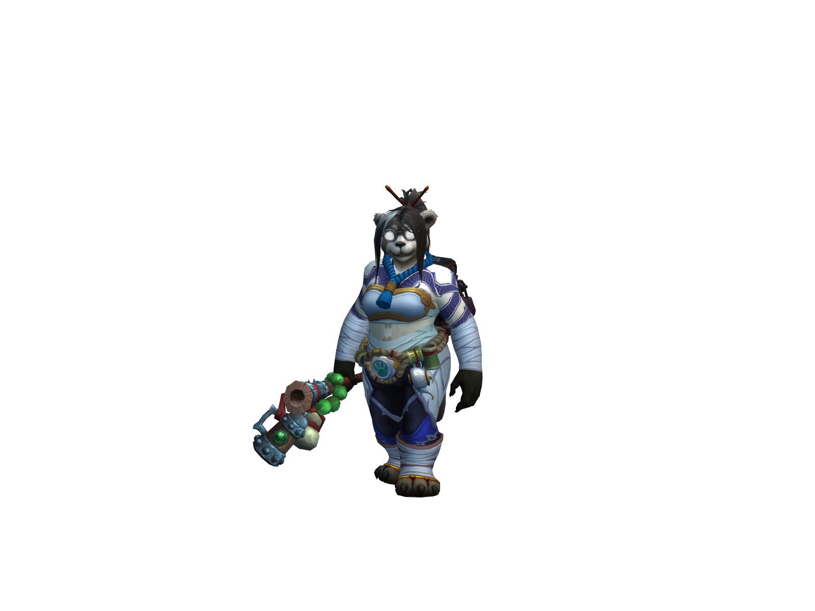 Цзуйцюань 3D character render