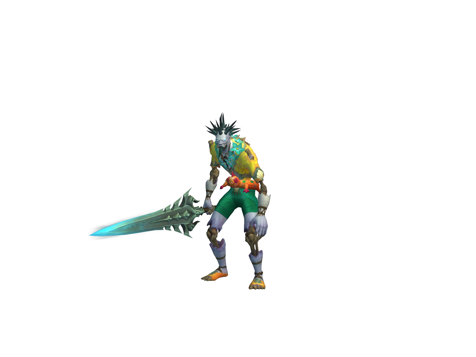 Некросид 3D character render