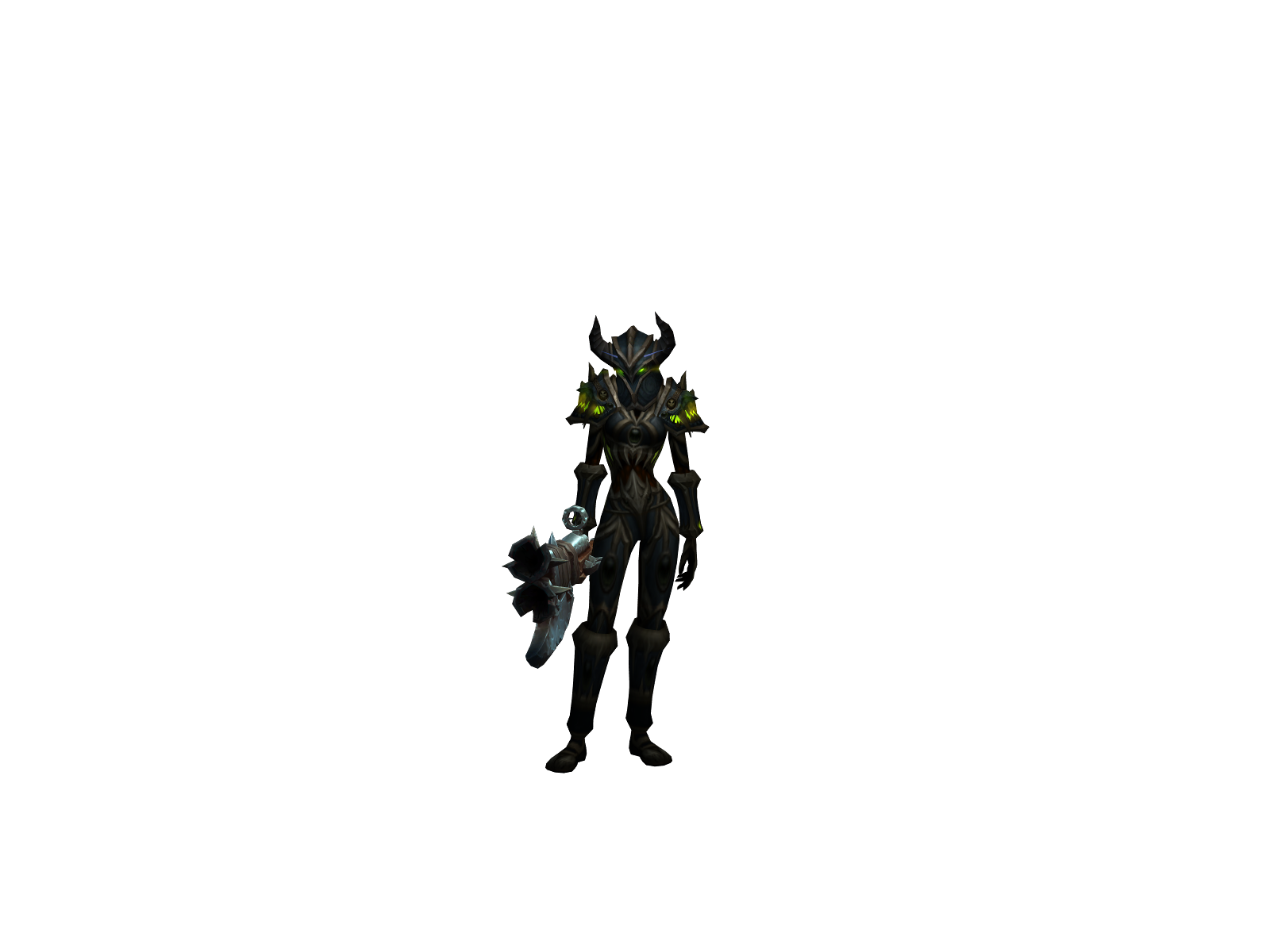 Бурибурури 3D character render
