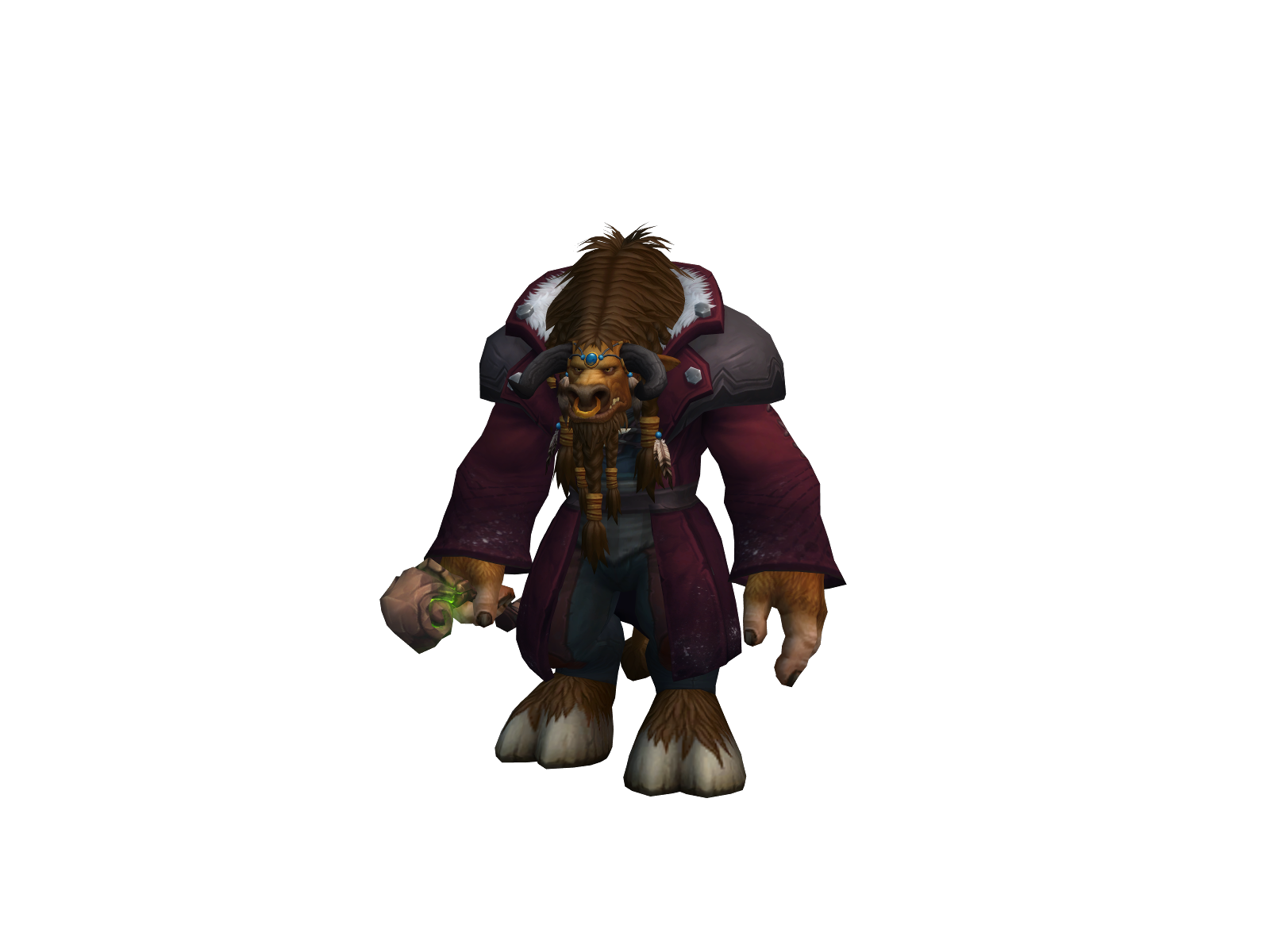 Блэктаурен 3D character render