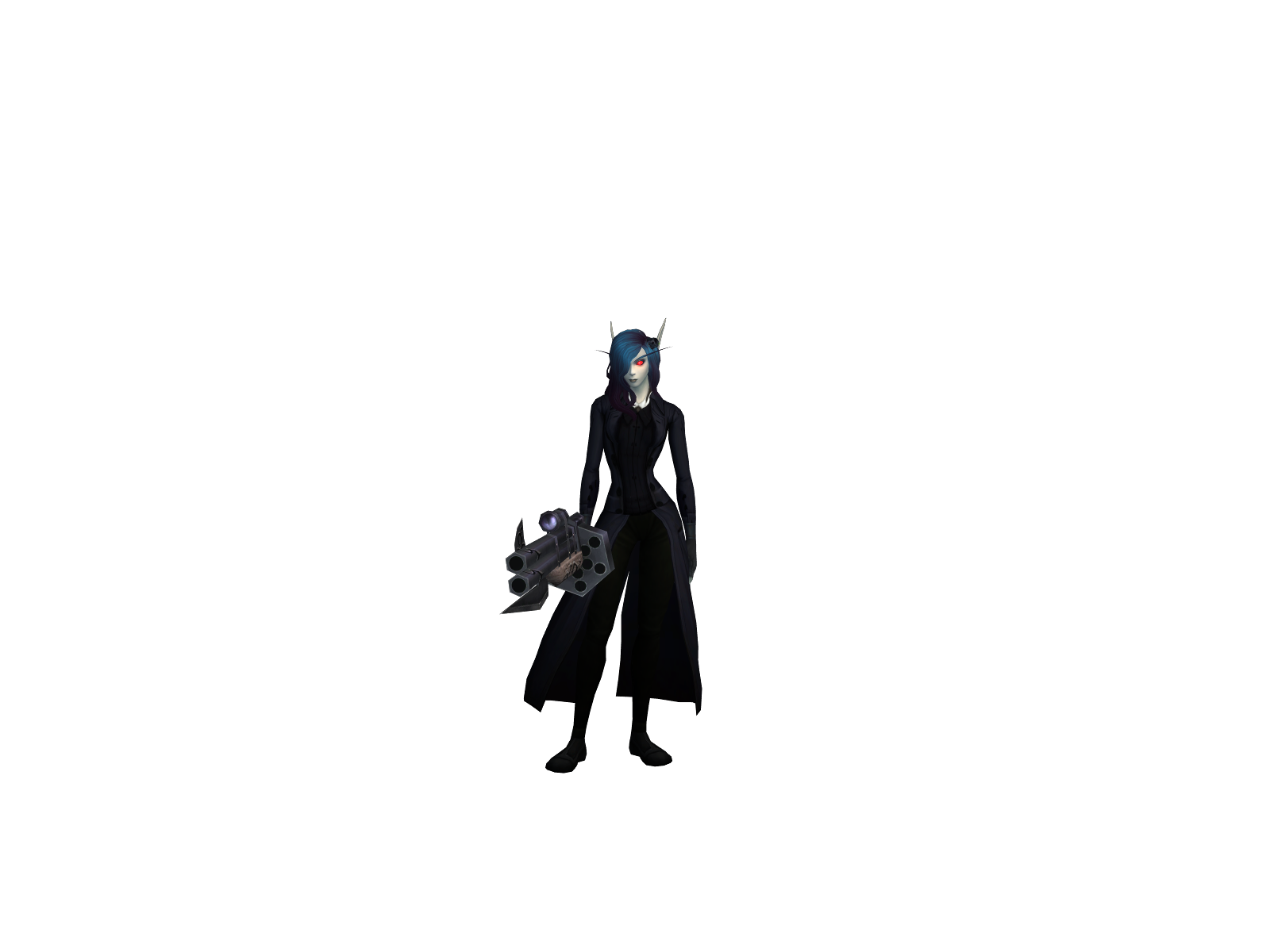 Теньмегги 3D character render