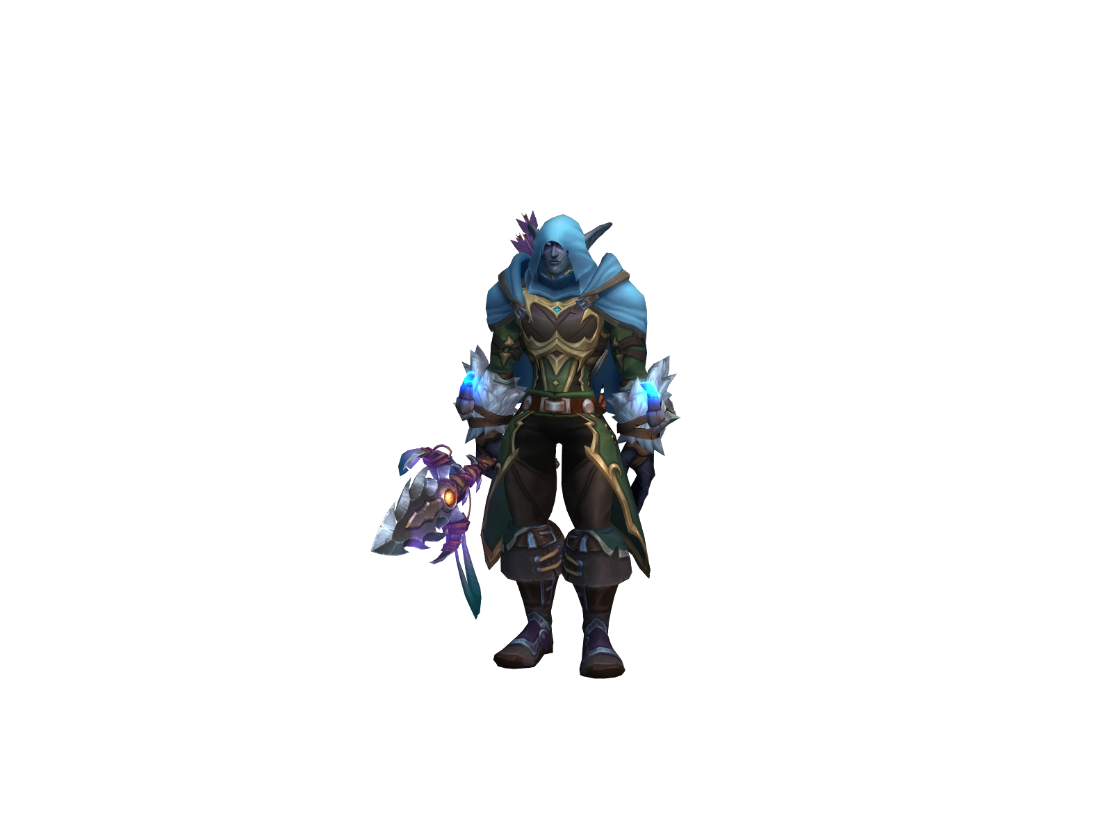 Костях 3D character render