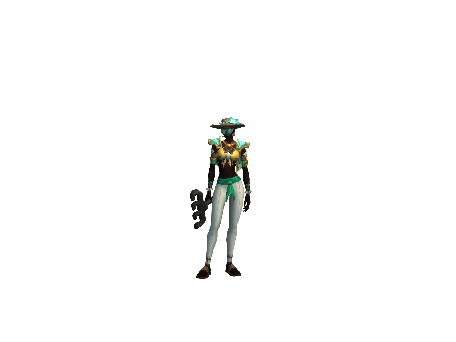 Уголёкса 3D character render